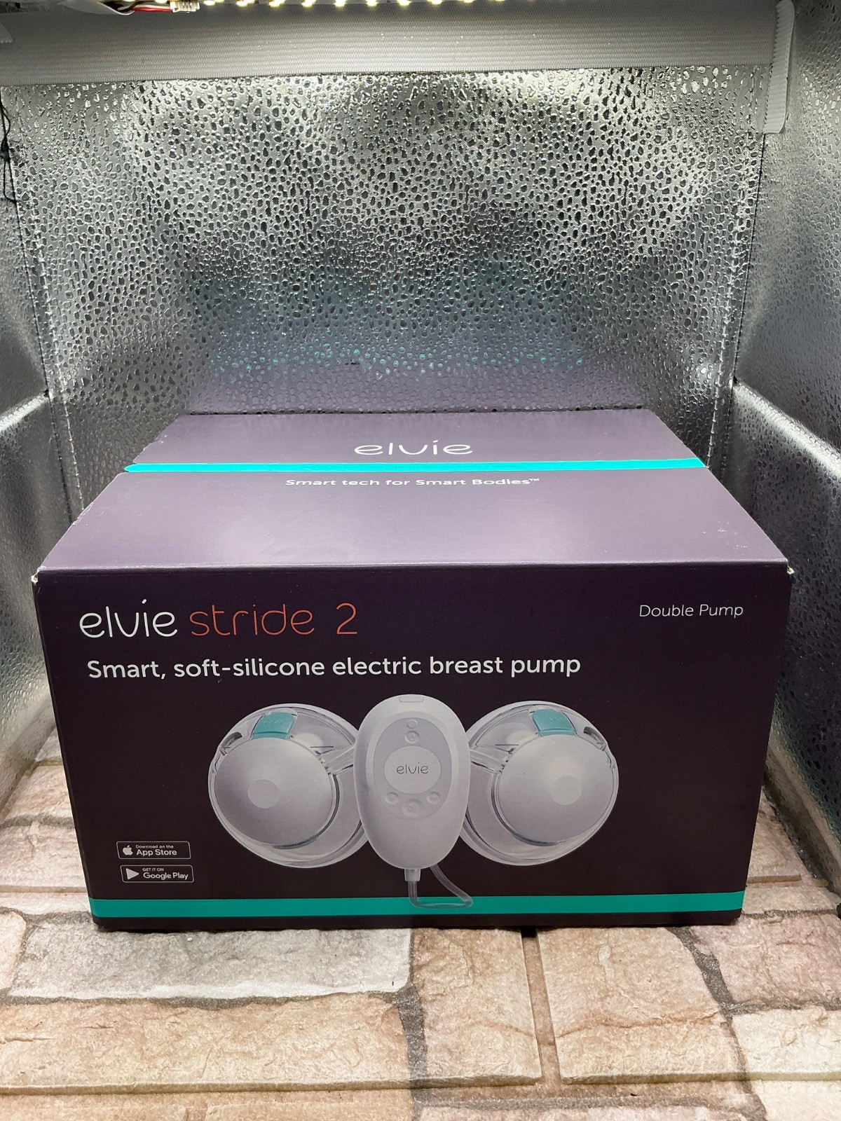 Elvie STRIDE 2 Smart Soft-Silicone Double Electric Breast Pump -Sealed Brand New