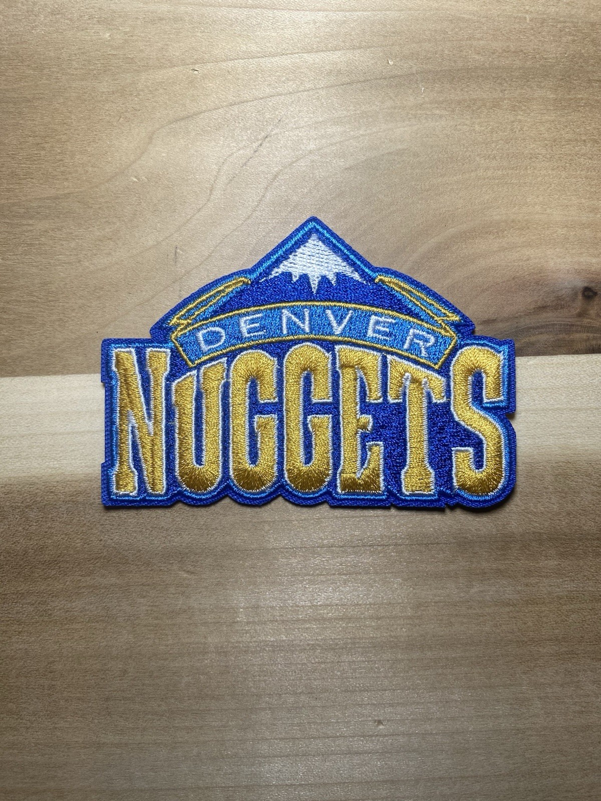 Vintage 3.5” Denver Nuggets Embroidered Iron On Patch