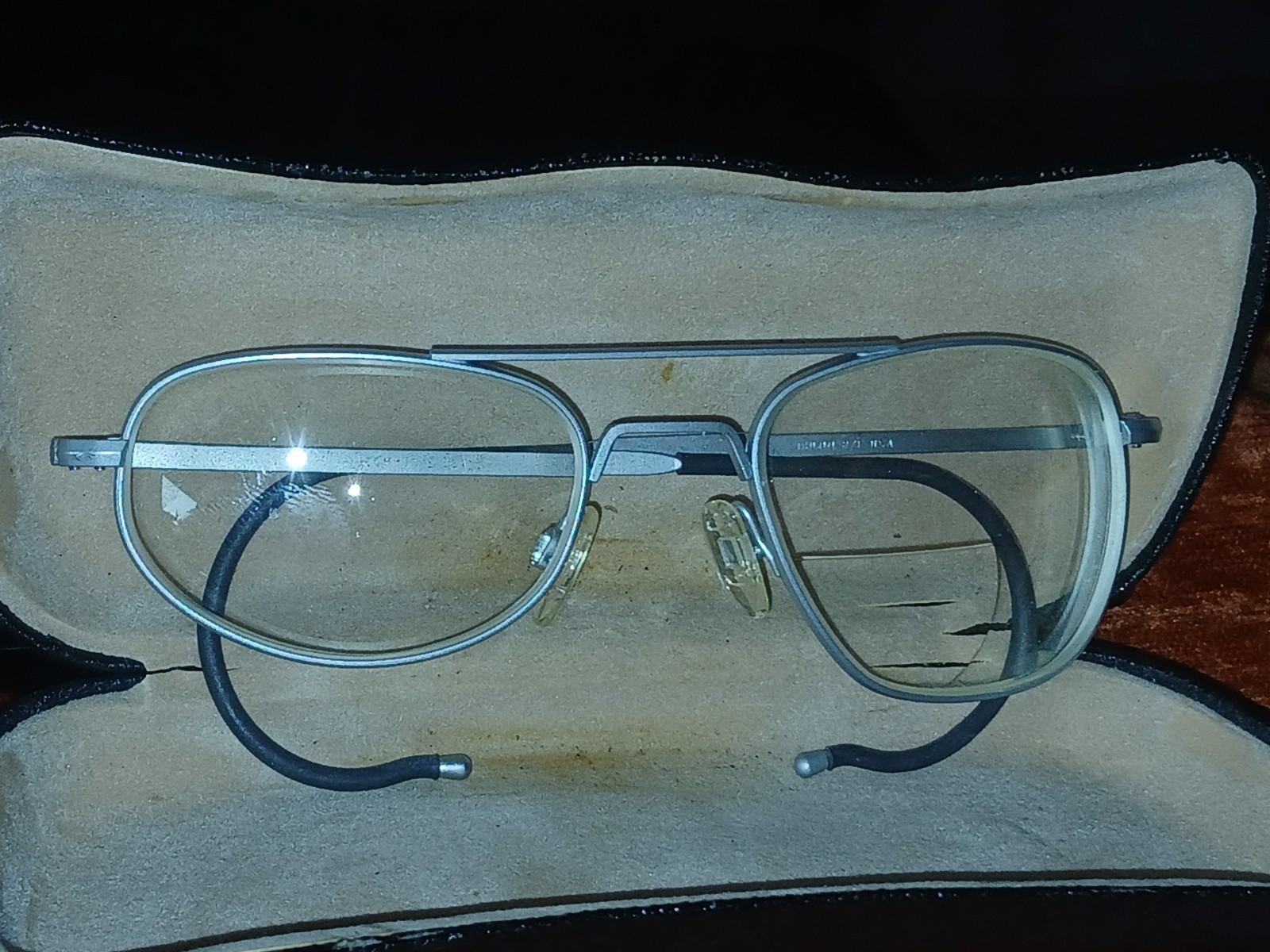 vintage 1970s Randolph Engineering USAF Helicopter pilot aviator glasses rare...