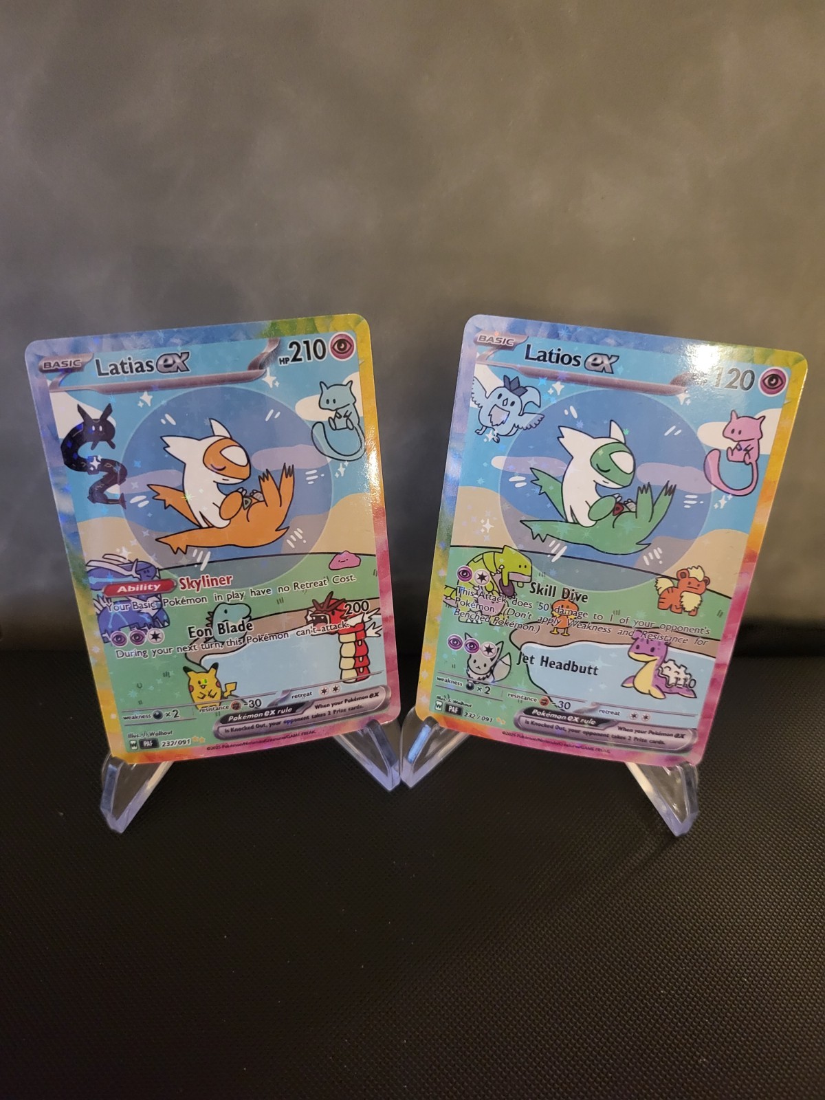 Latias Latios Ex Pokemon Card FULL ART Display Art Card Latias Latios Ex Pokemon Card FULL ART Display Art Card