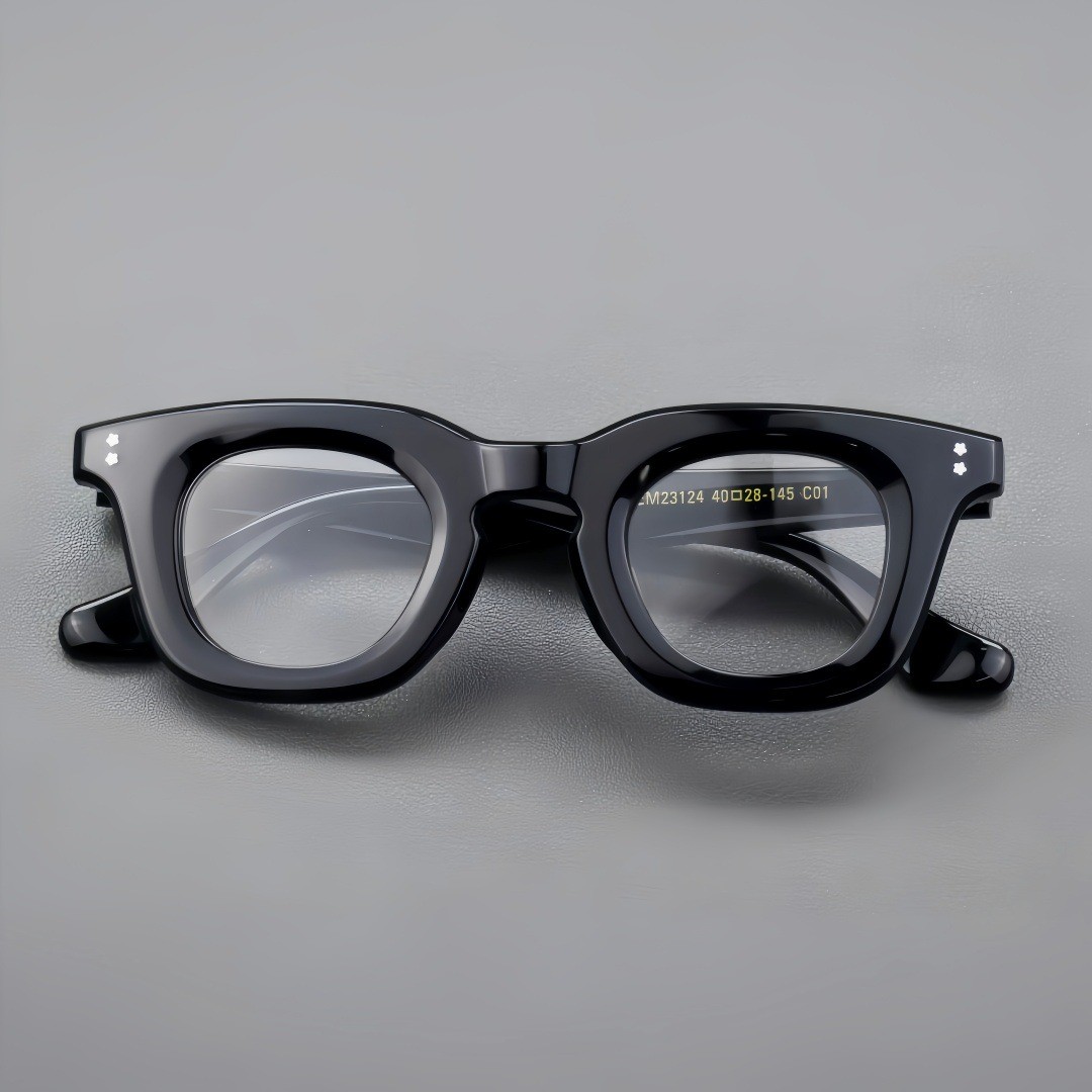 Square Retro Acetate Reading Glasses Thick Glasses Frame Women Men Eyewear