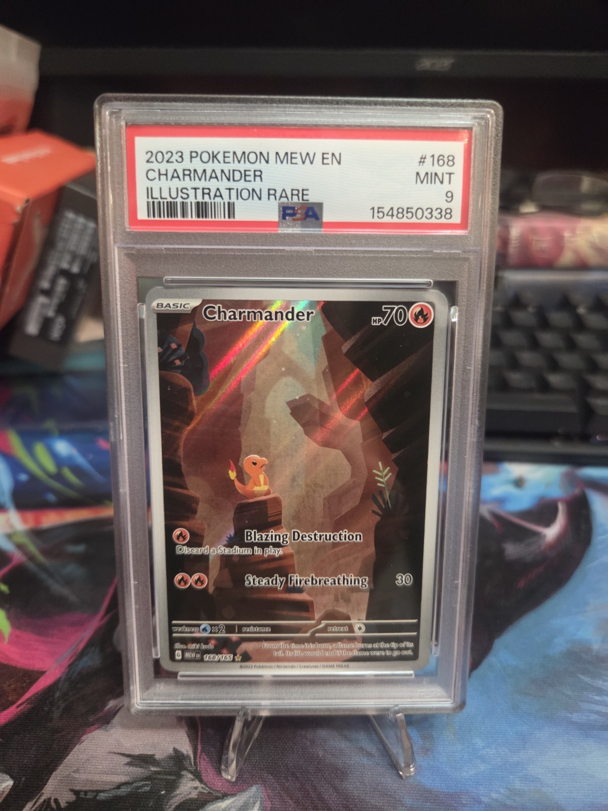 Pokemon TCG Charmander 168/165 S&V 151 Illustration Rare Holo PSA 9 EN 2023 Pokemon TCG Charmander 168/165 S&V 151 Illustration Rare Holo PSA 9 EN 2023