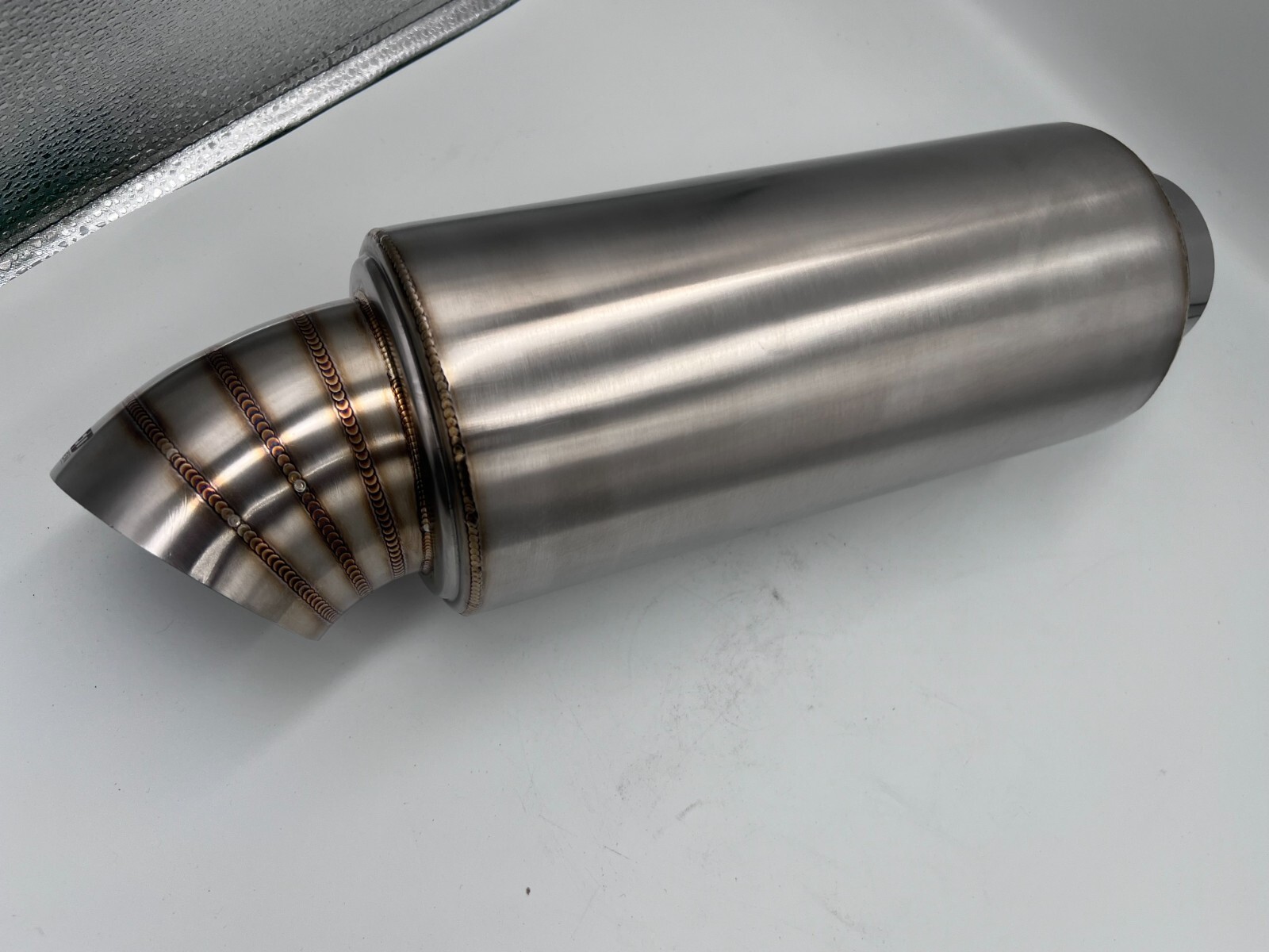 K-Tuned Turndown Muffler 304 Stainless Steel Brushed Finishing In 3 K-Tuned Turndown Muffler 304 Stainless Steel Brushed Finishing In 3