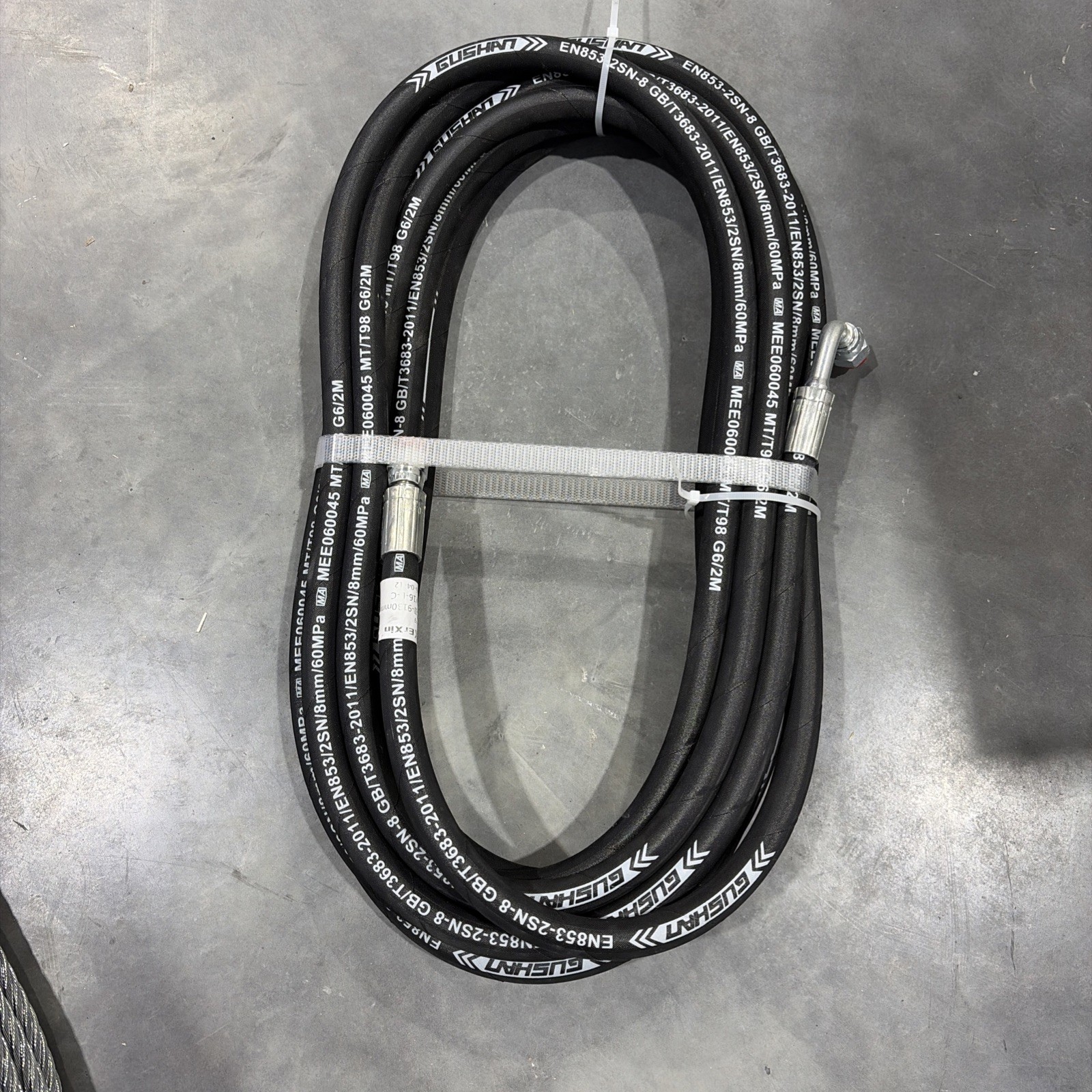 Halo HL2-10KALIX Hydraulic Lift Hose 9130mm 8mm Straight 90 Degree New