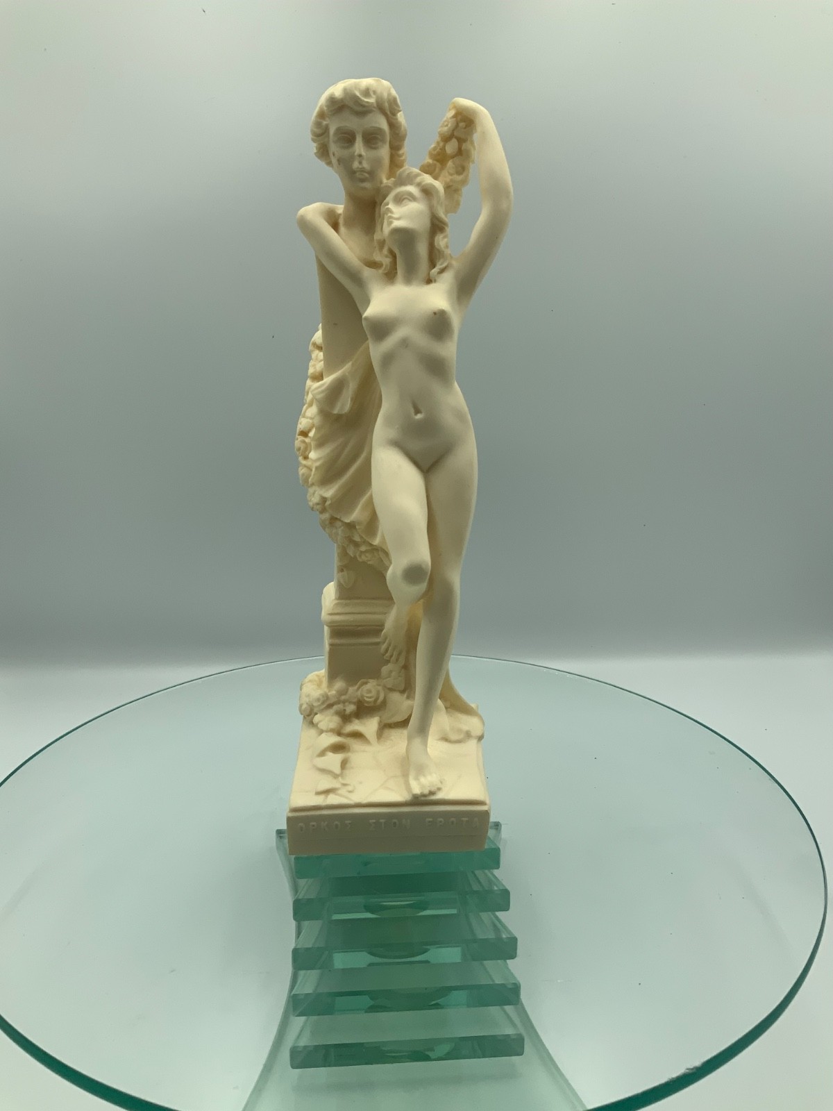 Oath to love (Orkos Ston Erota) Greek ALABASTER Statue 9”tall VTG MCM Oath to love (Orkos Ston Erota) Greek ALABASTER Statue 9”tall VTG MCM