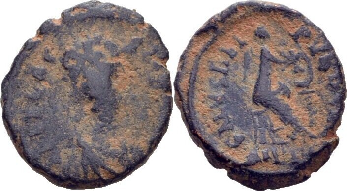 ROMAN EMPIRE Follis Aelia Flacilla, 379-386 Original Coin #JAN108 ROMAN EMPIRE Follis Aelia Flacilla, 379-386 Original Coin #JAN108