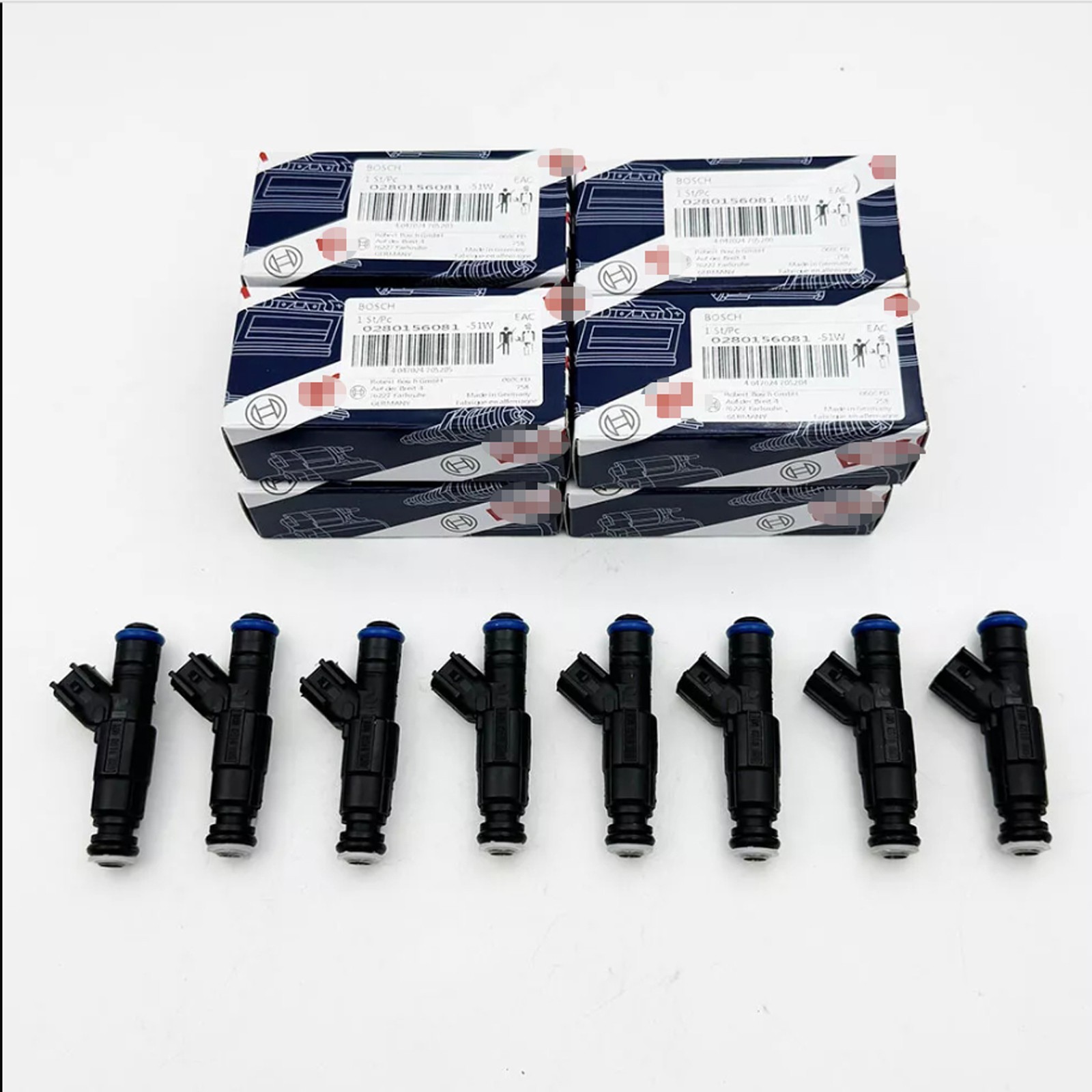 8Pcs OEM Fuel Injectors 0280156081 for MerCruiser Indmar Volvo V8