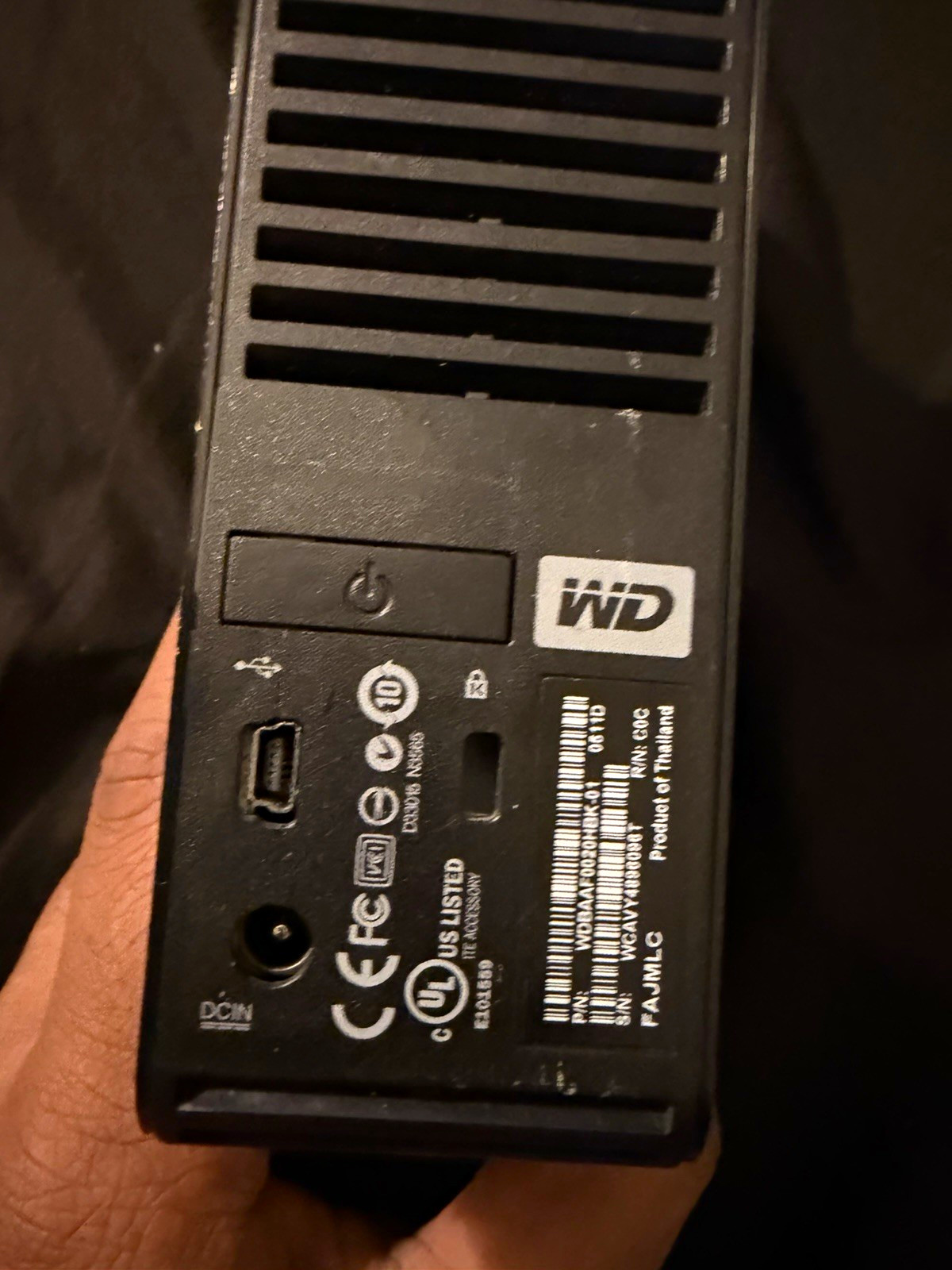 WD My Book 2TB External USB HDD Hard Drive Black WDBAAU0020HBK WD My Book 2TB External USB HDD Hard Drive Black WDBAAU0020HBK