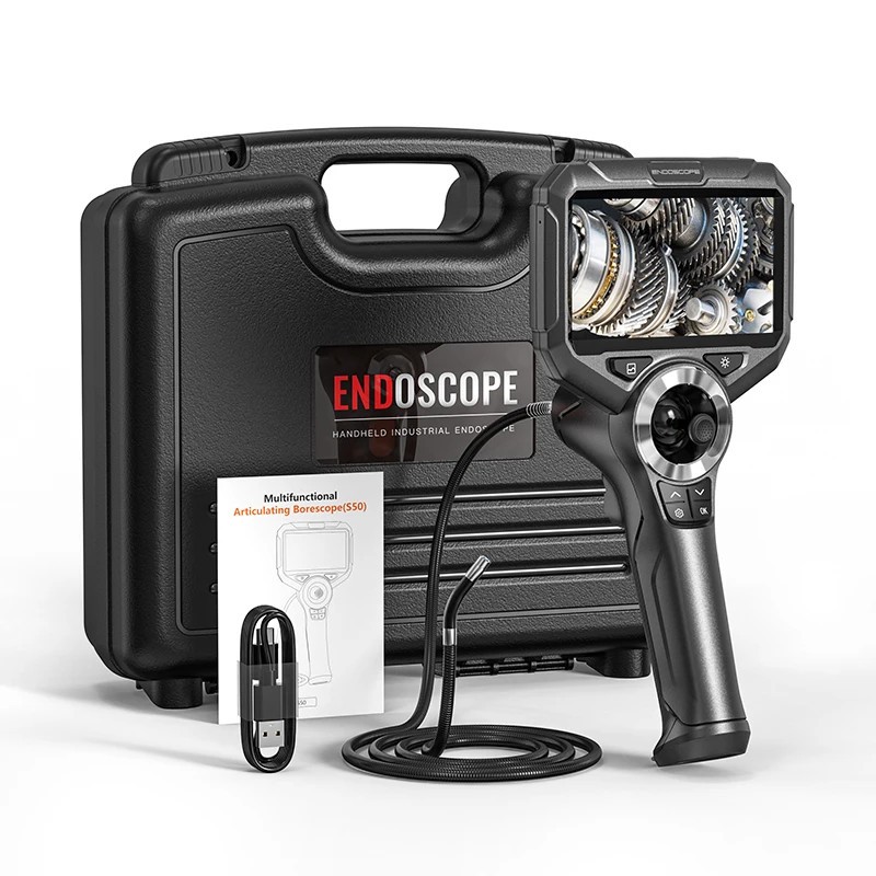 4-Way 720° Articulating Borescope Camera 2MP Industrial Endoscope Auto Repair 4-Way 720° Articulating Borescope Camera 2MP Industrial Endoscope Auto Repair