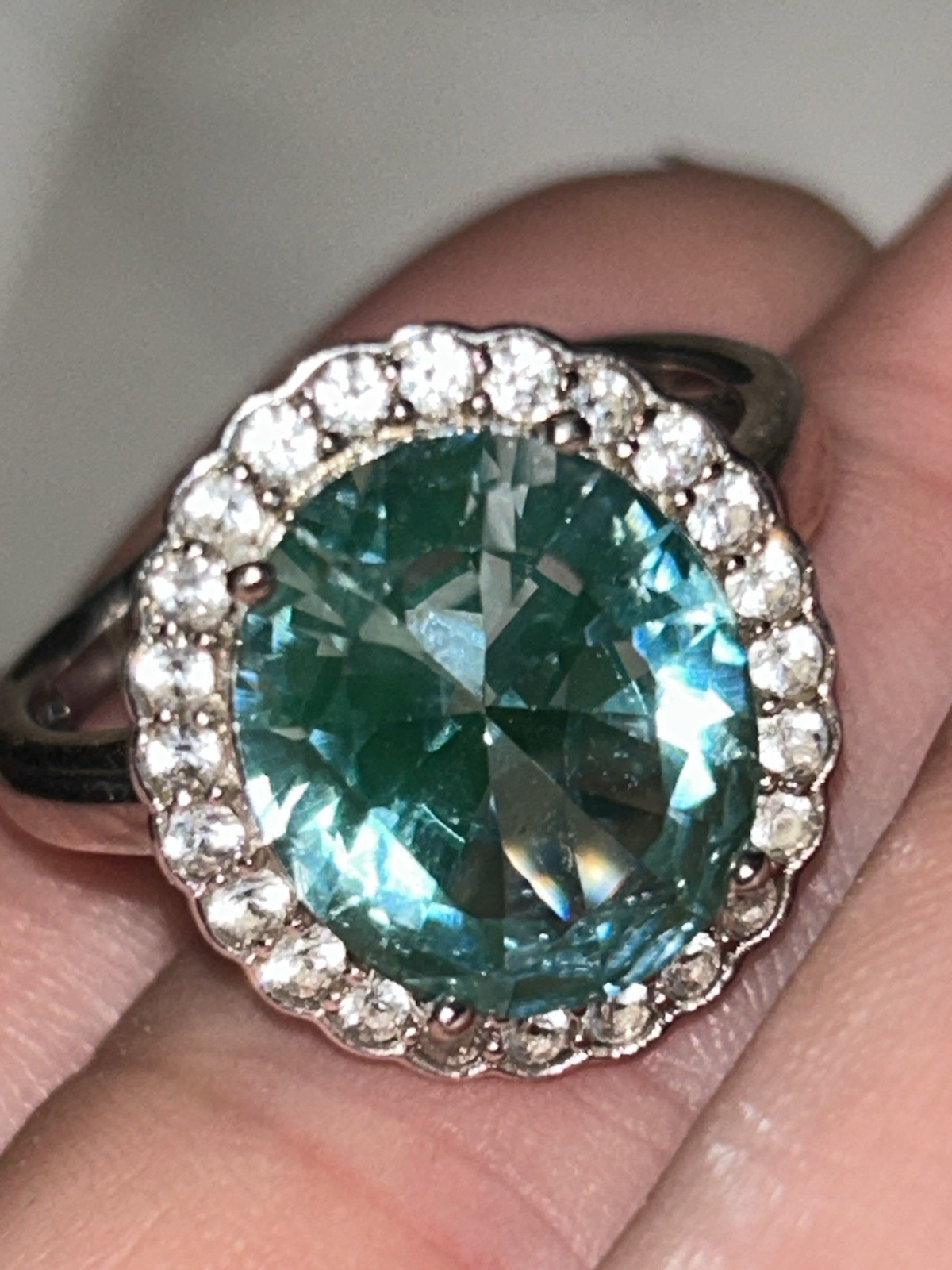 Stunning New JTV 925 Size 10 Parbria Sterling Silver Gemstone Ring Stunning New JTV 925 Size 10 Parbria Sterling Silver Gemstone Ring