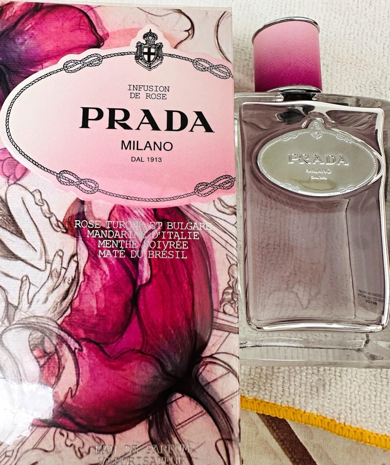 PRADA Infusion de Rose Eau de Parfum Spray 3.4 fl oz Rose Mandarin
