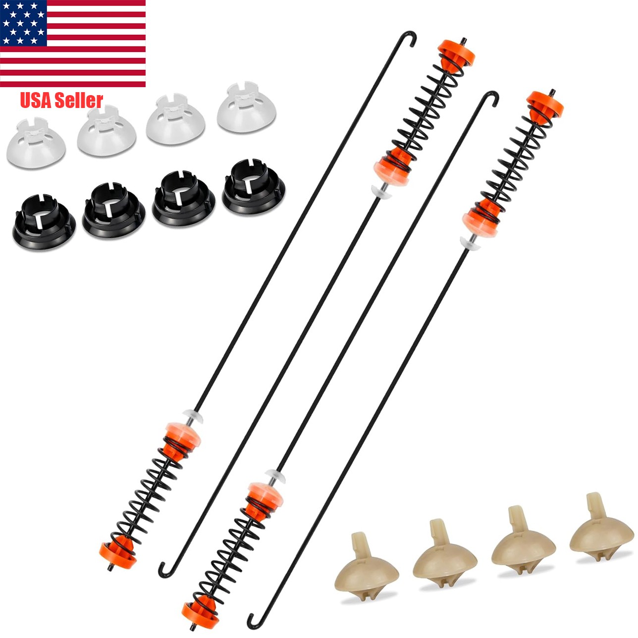 4x Washer Suspension Rod Kit for Maytag MVWB765FW1 MVWB765FW2 MVWB765FW3