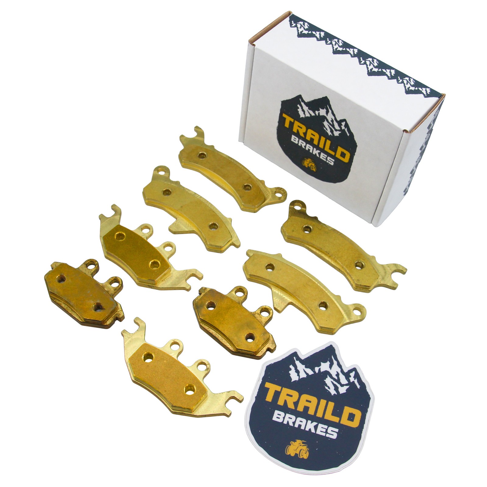 Traild Brass Brake Pad Set for Kawasaki Ridge/Ridge Crew 1000 2024-2026