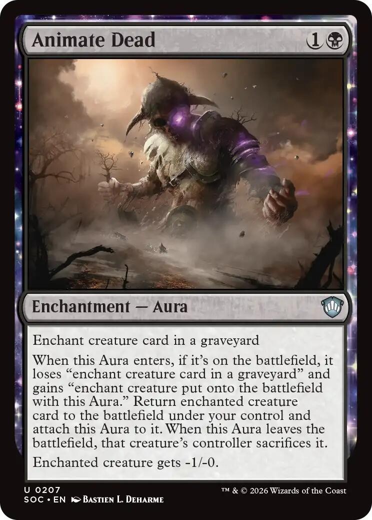 MTG SOC U Animate Dead #207 NM