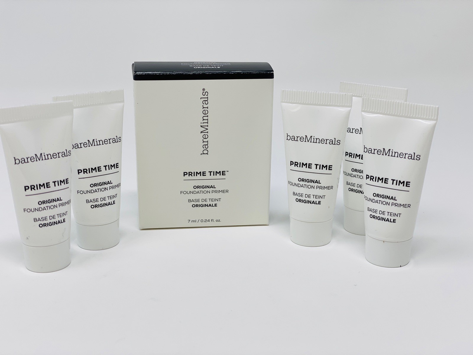 9pc. bareMinerals Prime Time Foundation Primer Trave;  .24 Oz each NEW in box