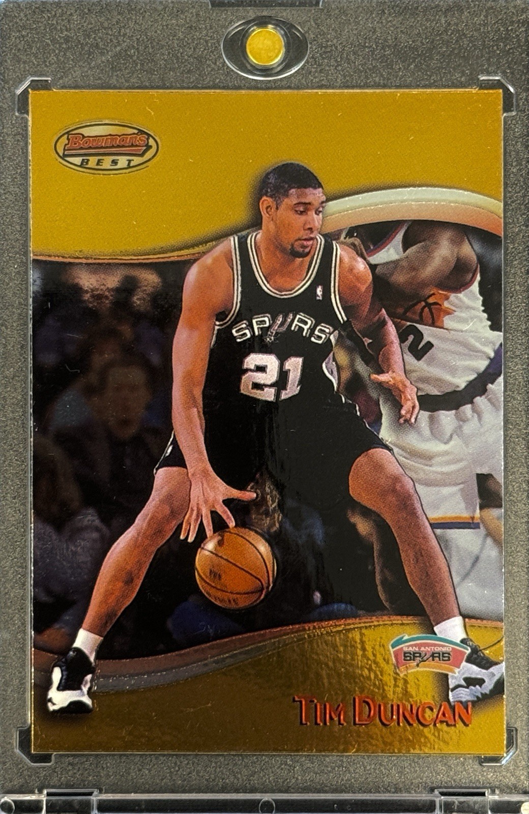 TIM DUNCAN RARE 1999 GOLD FOIL TOPPS BOWMAN’S BEST INVESTMENT CARDS SPURS MINT C TIM DUNCAN RARE 1999 GOLD FOIL TOPPS BOWMAN’S BEST INVESTMENT CARDS SPURS MINT C