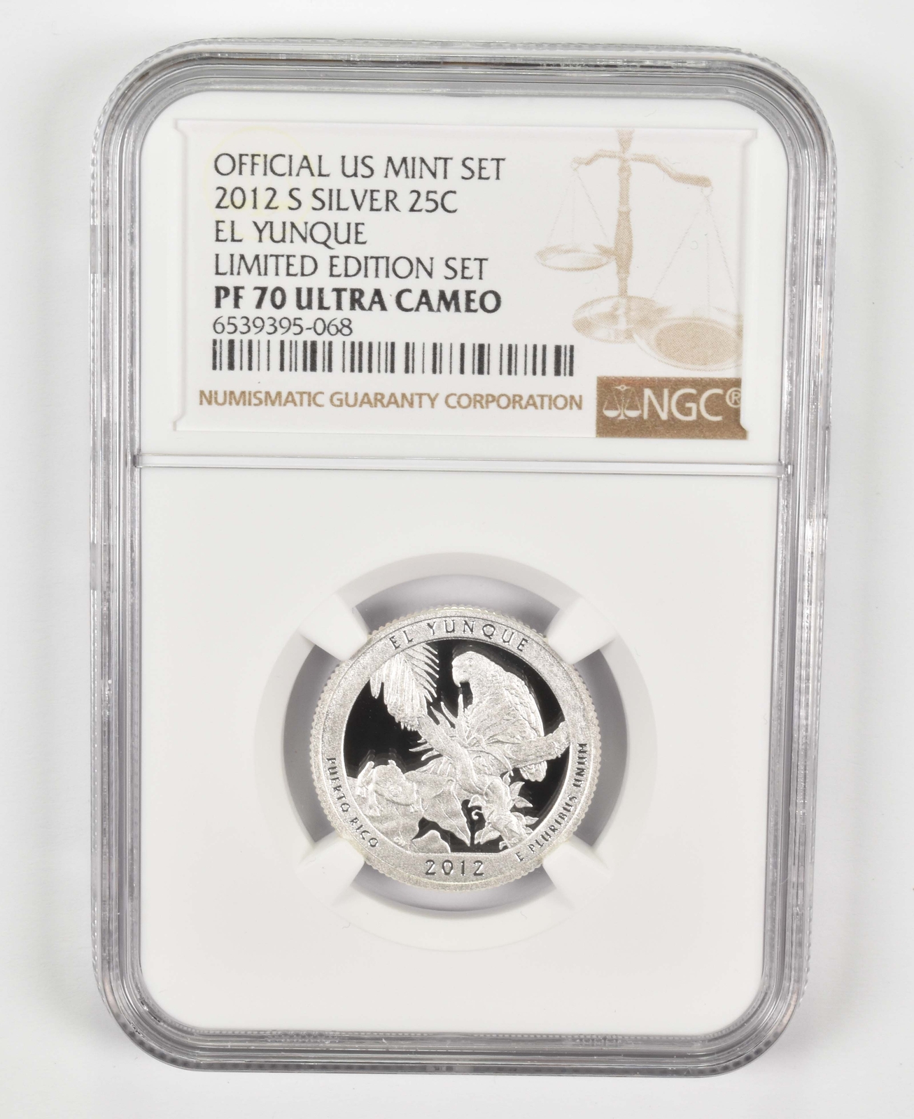 2012-S PF70 El Yunque Silver Quarter US Mint Limited Edition Set NGC