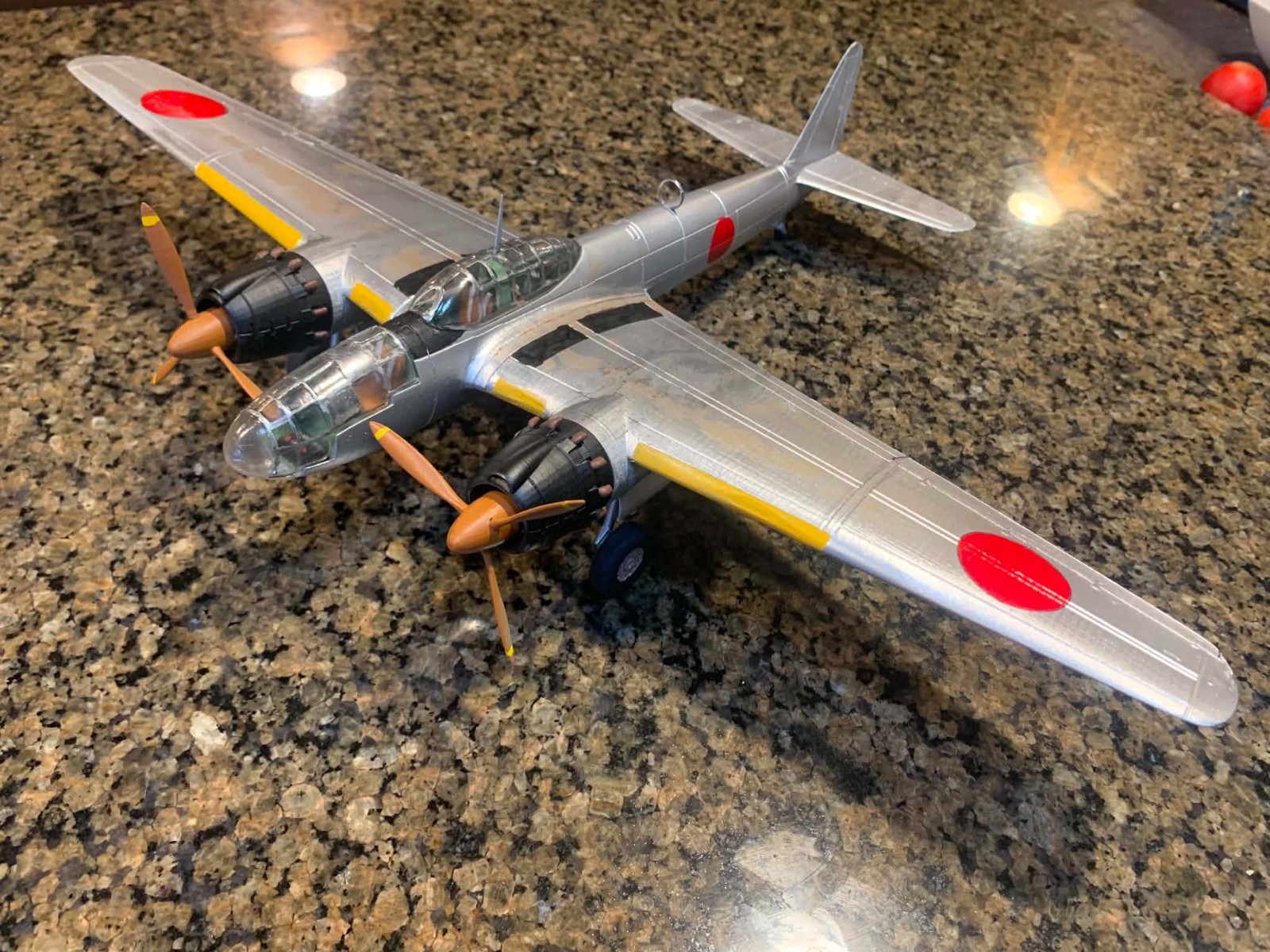 1:48 scale P1Y1 Ginga Model Kit-Disassembled and Unpainted