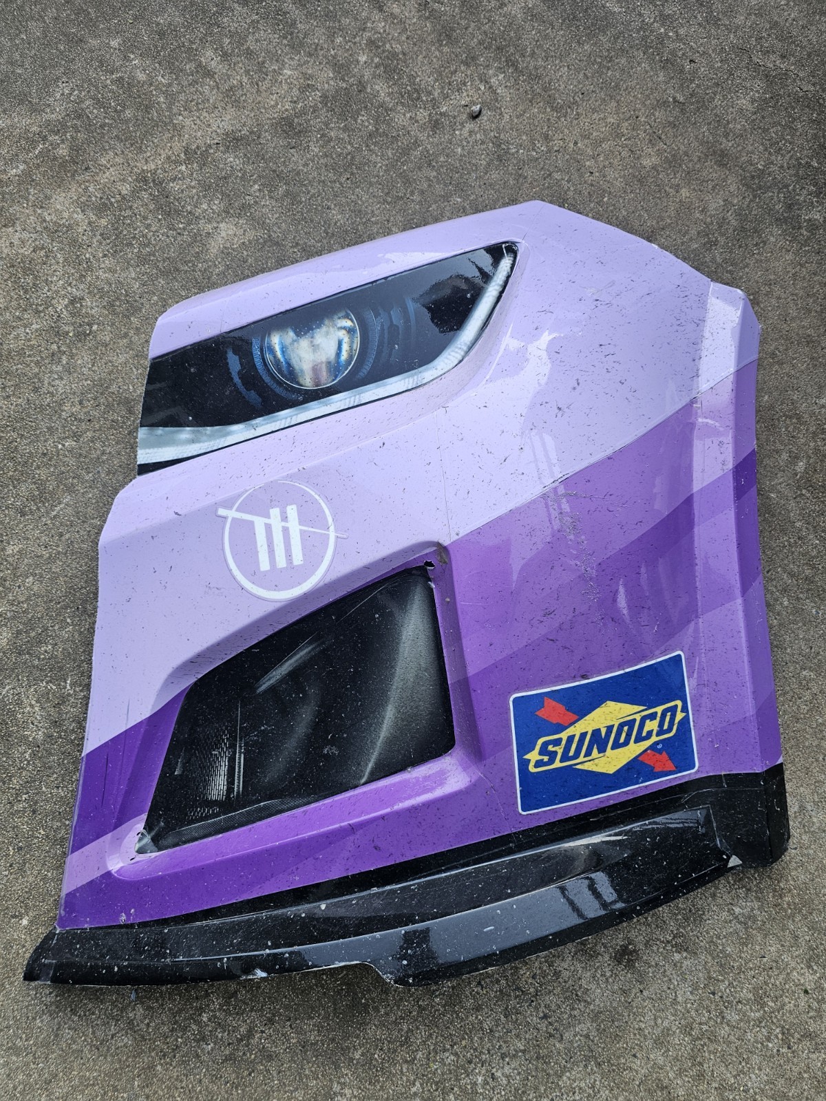 Daniel Suarez Race Used Front Nose Corner. Trackhouse Racing Daniel Suarez Race Used Front Nose Corner. Trackhouse Racing