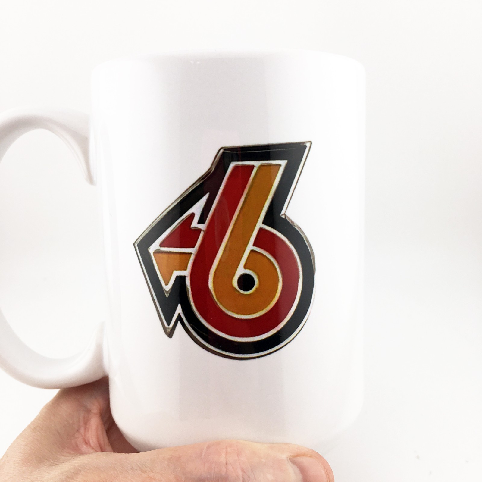 Vintage 1982-1987 Buick Grand National Emblem and Wheel 2 Sided LARGE 15 oz. Mug