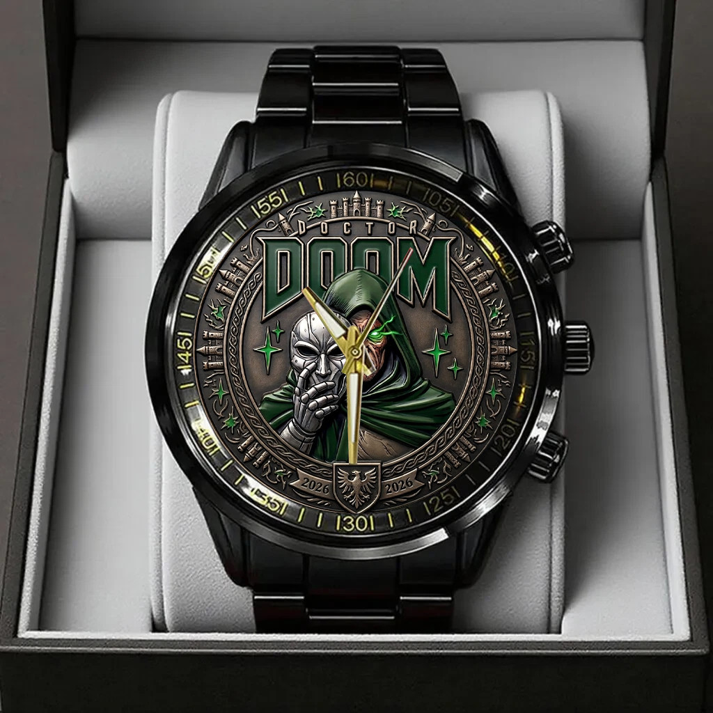 Marvel Doctor Doom 2026 Black Stainless Steel Watch CB2632