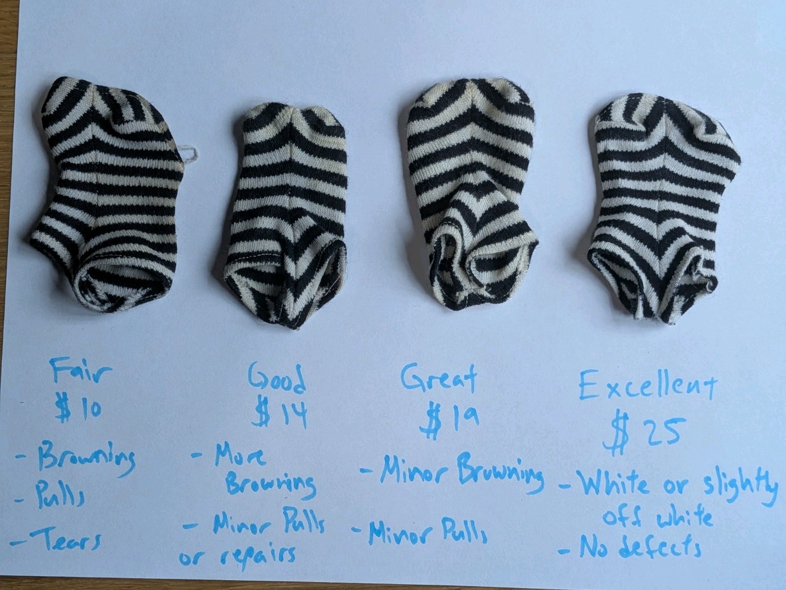 Vintage Barbie Black & White Zebra Striped Swimsuit Original 1960s - FAIR Vintage Barbie Black & White Zebra Striped Swimsuit Original 1960s - FAIR