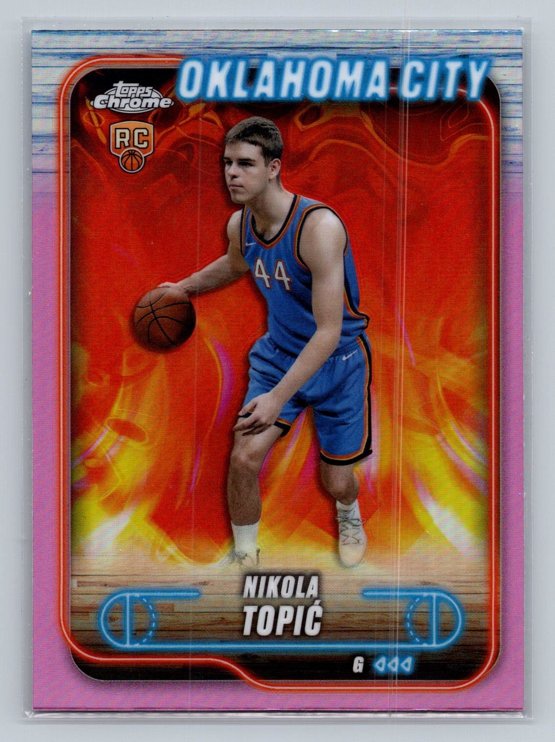 2024-25 Topps Chrome #119 Nikola Topić Pink Refractor 2024-25 Topps Chrome #119 Nikola Topić Pink Refractor