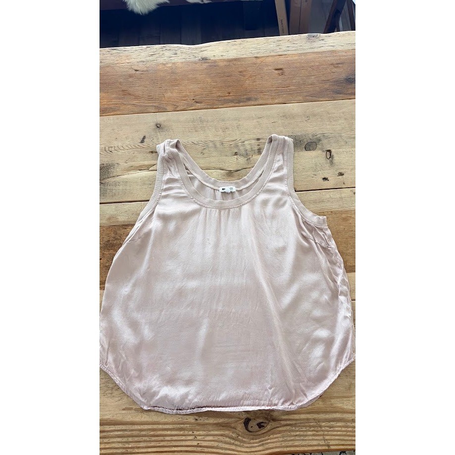 L\'Amade Washable Silk Tank Top Evereve Blush Pink Scoop Neck Size Medium