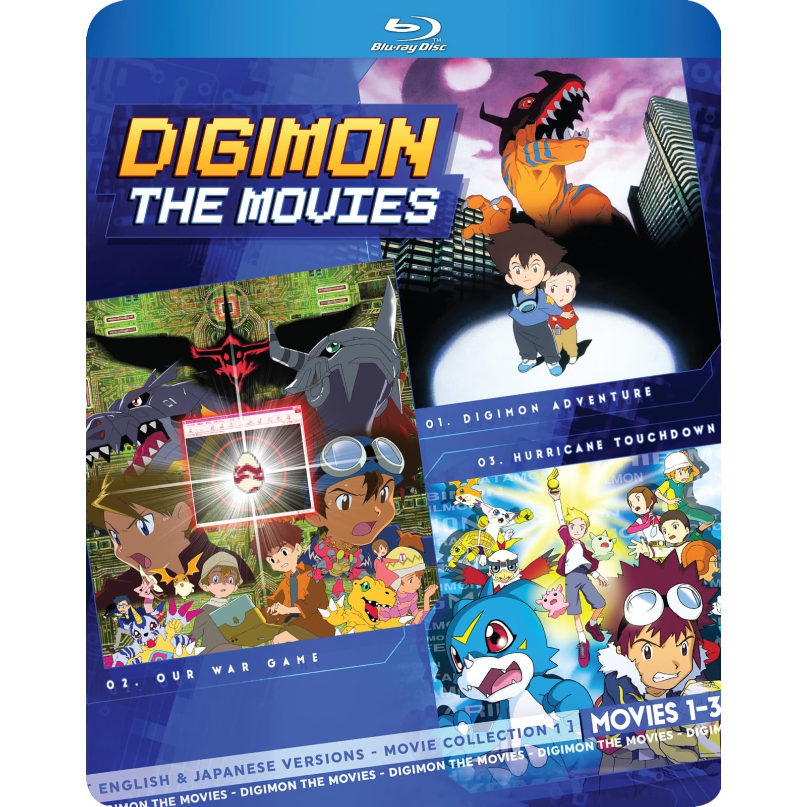 Digimon The Movies 1-3 Collection Blu-ray English Dub Japanese Audio Subtitles Digimon The Movies 1-3 Collection Blu-ray English Dub Japanese Audio Subtitles