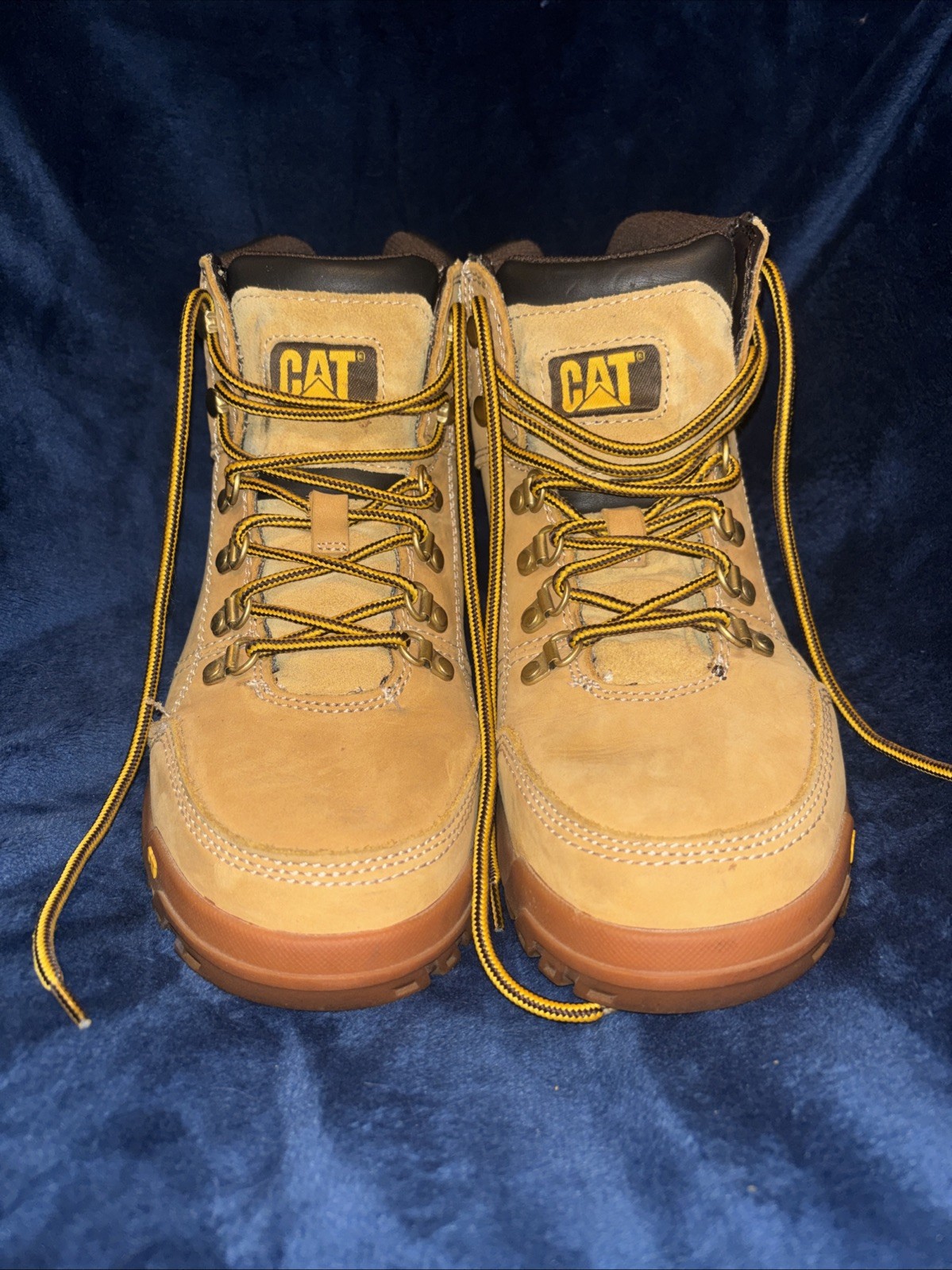 Men Caterpillar Outline Soft Toe Work Boot P74086 Honey Size 9 Wide Width Men Caterpillar Outline Soft Toe Work Boot P74086 Honey Size 9 Wide Width