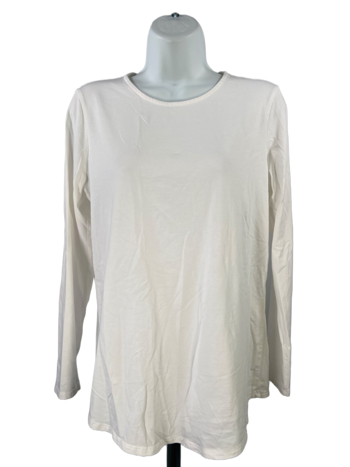 Pure J.Jill Women\'s White Long Sleeve Shirttail Shirt - S Pure J.Jill Women\'s White Long Sleeve Shirttail Shirt - S