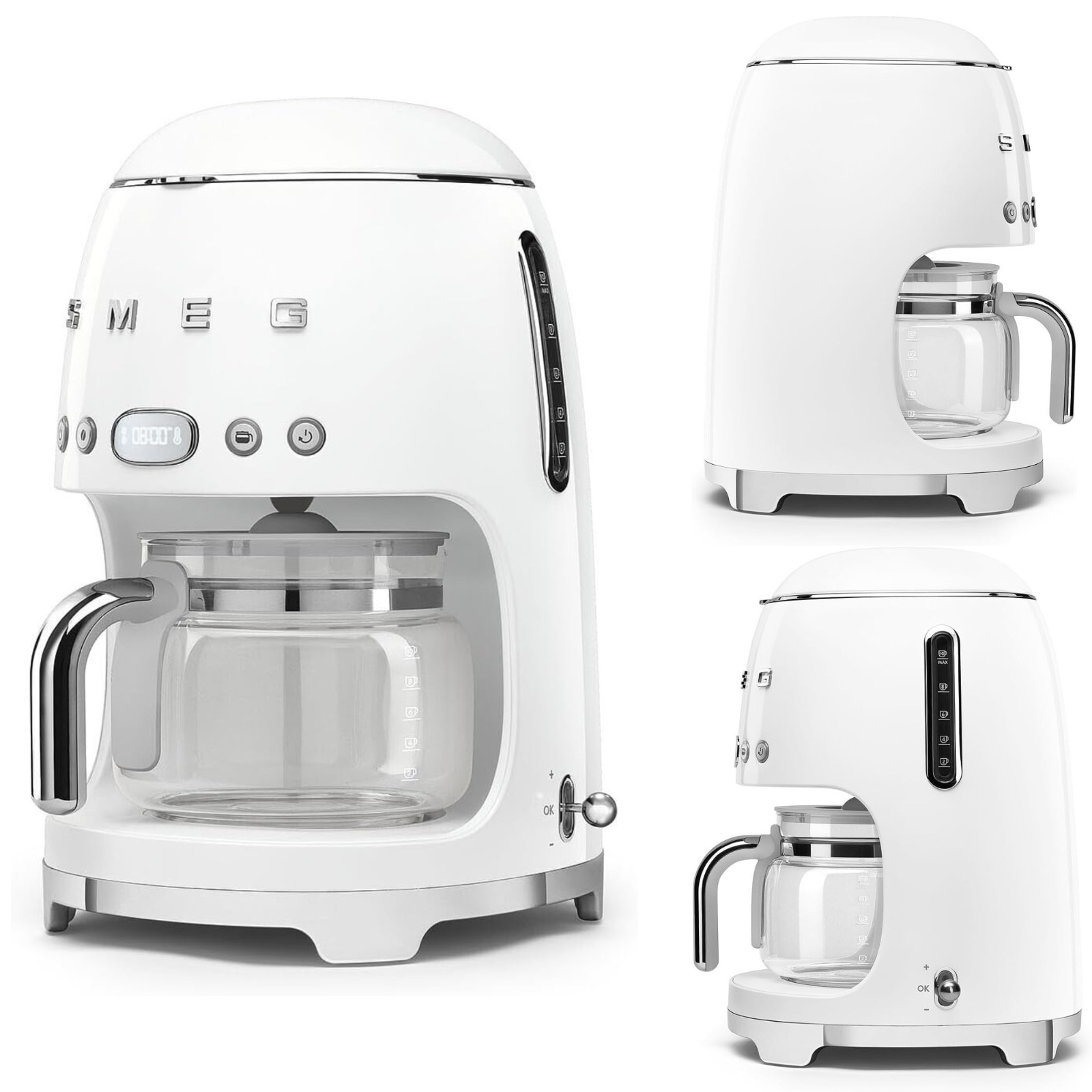 SMEG DCF02 10-Cup Drip Coffee Maker Programmable Auto Start Retro