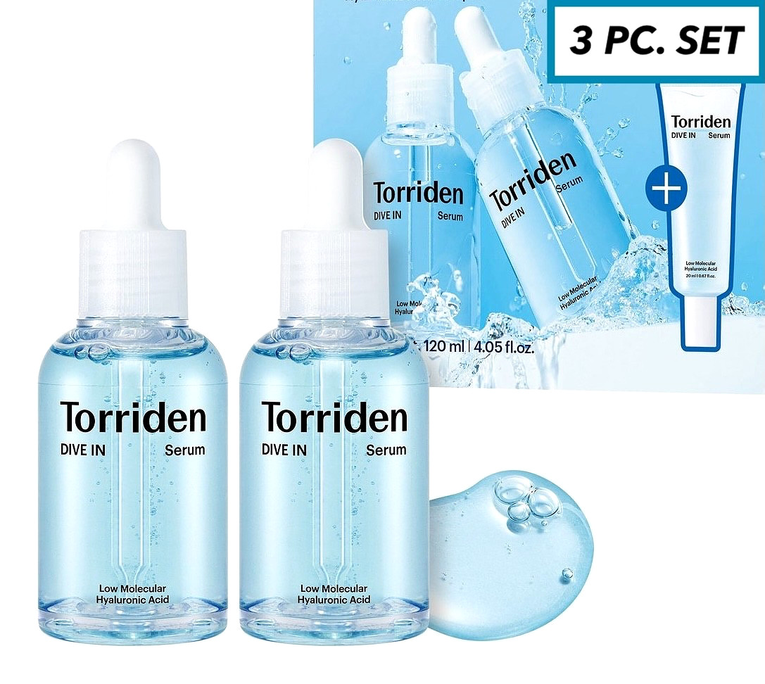 Torriden Dive In Hydrating Serum 3 Pc. Set (2x 50ML + 20ML Total 120ML)