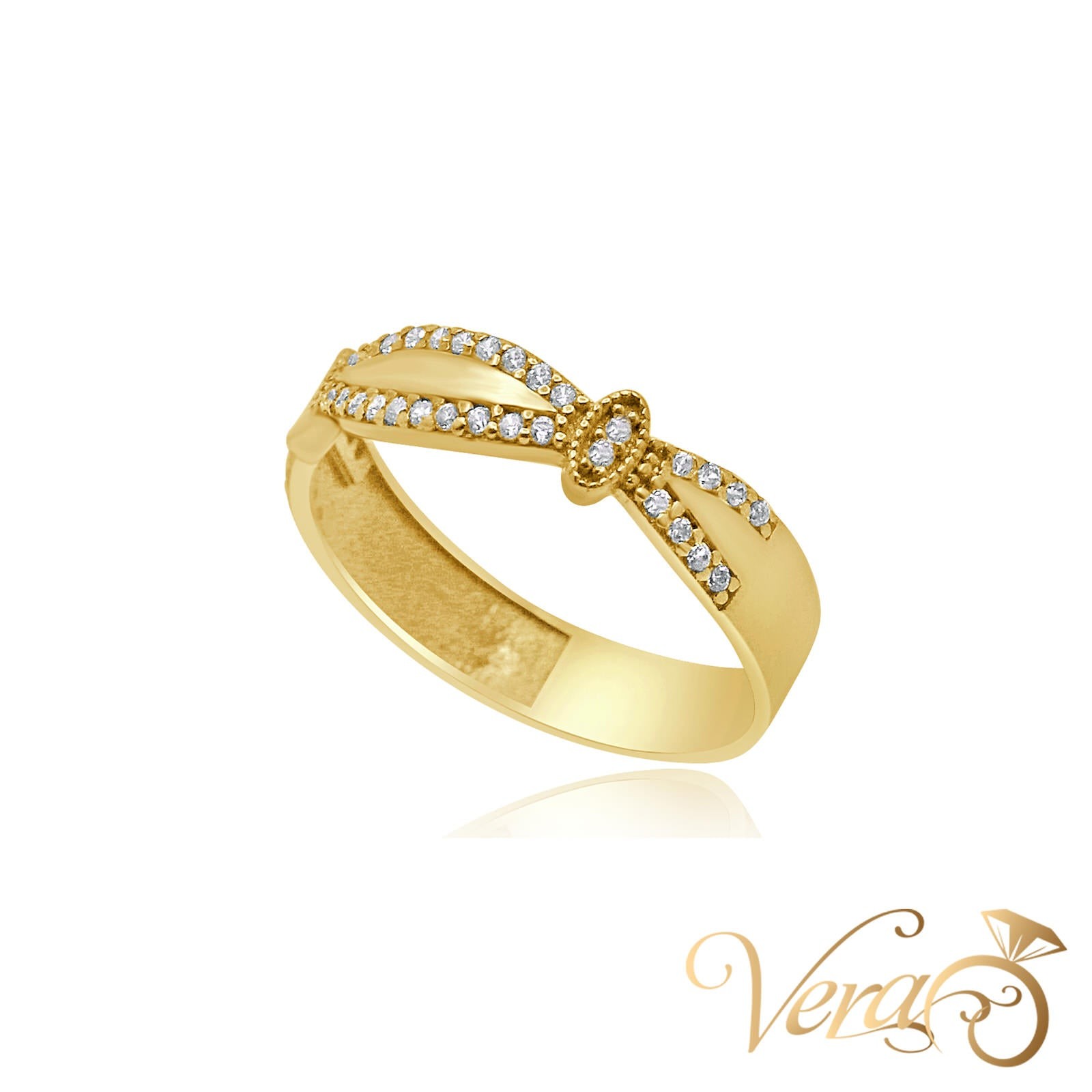10K YG Women Ring CZ, Size 9.25, 1.8g 10K YG Women Ring CZ, Size 9.25, 1.8g