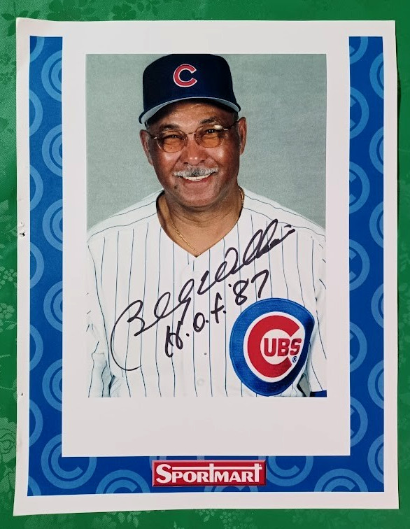 Billy Williams SIGNED AUTOGRAPHED Chicago Cubs Photo Picture HOF Inscription
