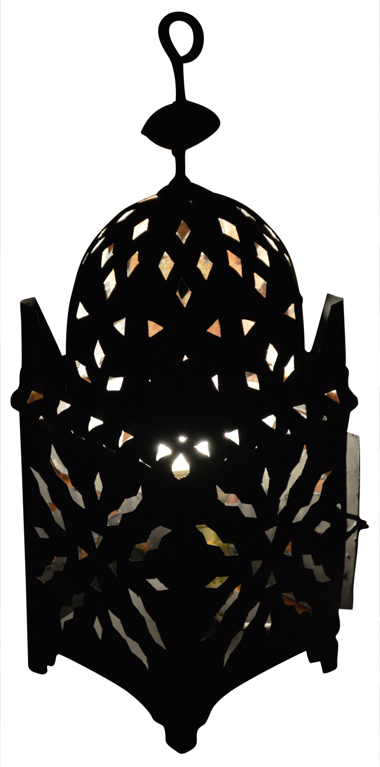 Moroccan Lantern Wrought Cast Iron Tealight Candle Holder Outdoor  Lanterns    