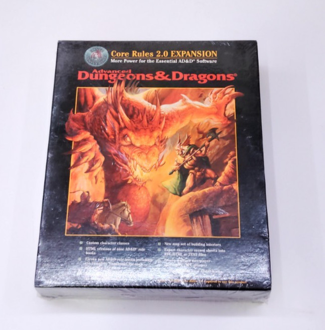 AD&D Core Rules 2.0 Expansion CD-ROM (Requires AD&D Core Rules 2.0) New Sealed