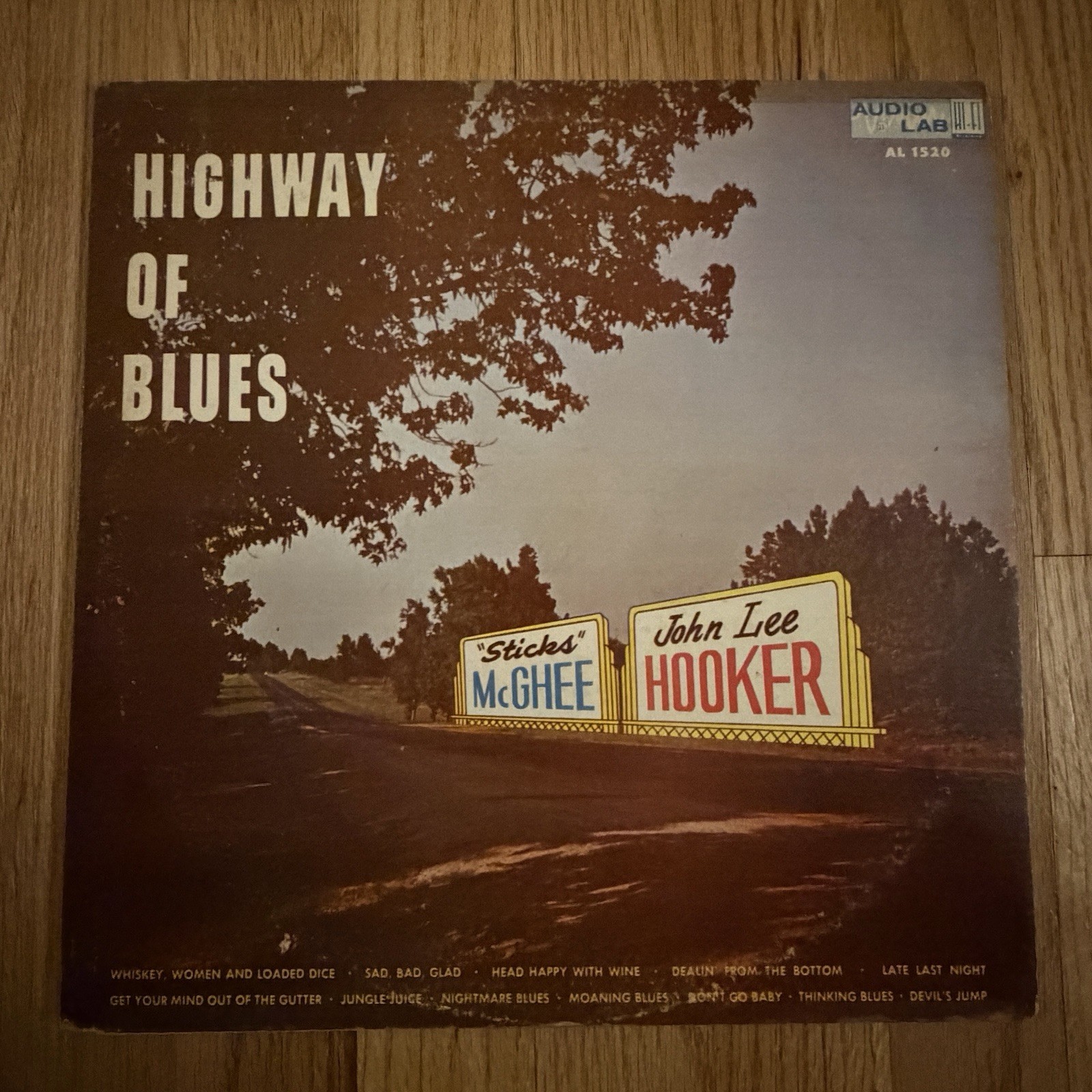 Sticks McGhee & John Lee Hooker - Highway Of Blues LP - Audio Lab Mono DG