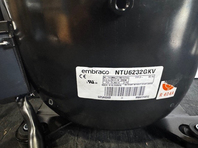 Embraco NTU6232GKV 1HP 115V R404A Compressor Embraco NTU6232GKV 1HP 115V R404A Compressor