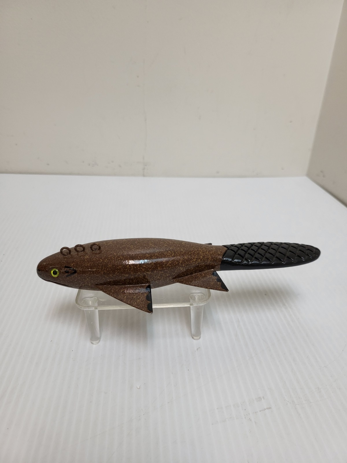 Vintage Karl Johnson Fish Decoy Beaver
