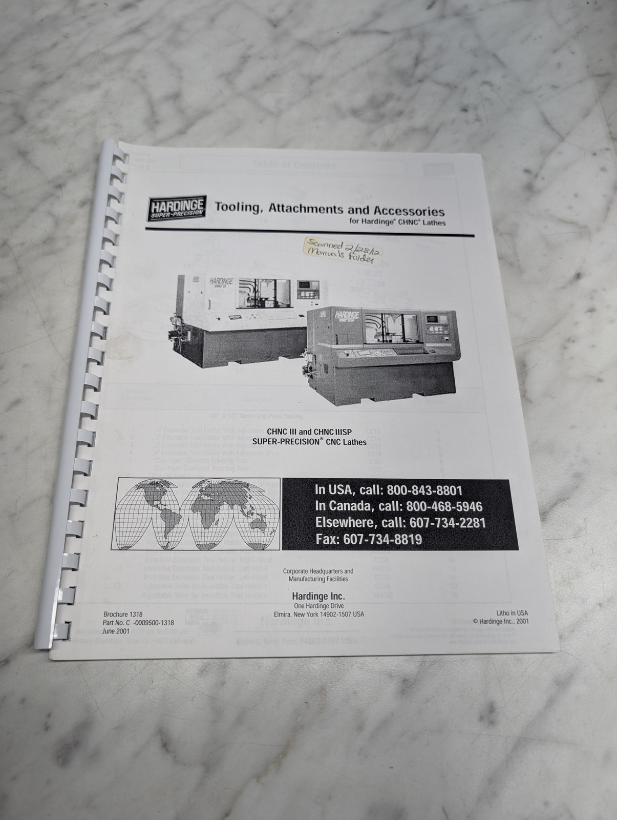 HARDINGE CHNC III CNC LATHES TOOLING ATTACHMENTS ACCESSORIES BROCHURE 1318
