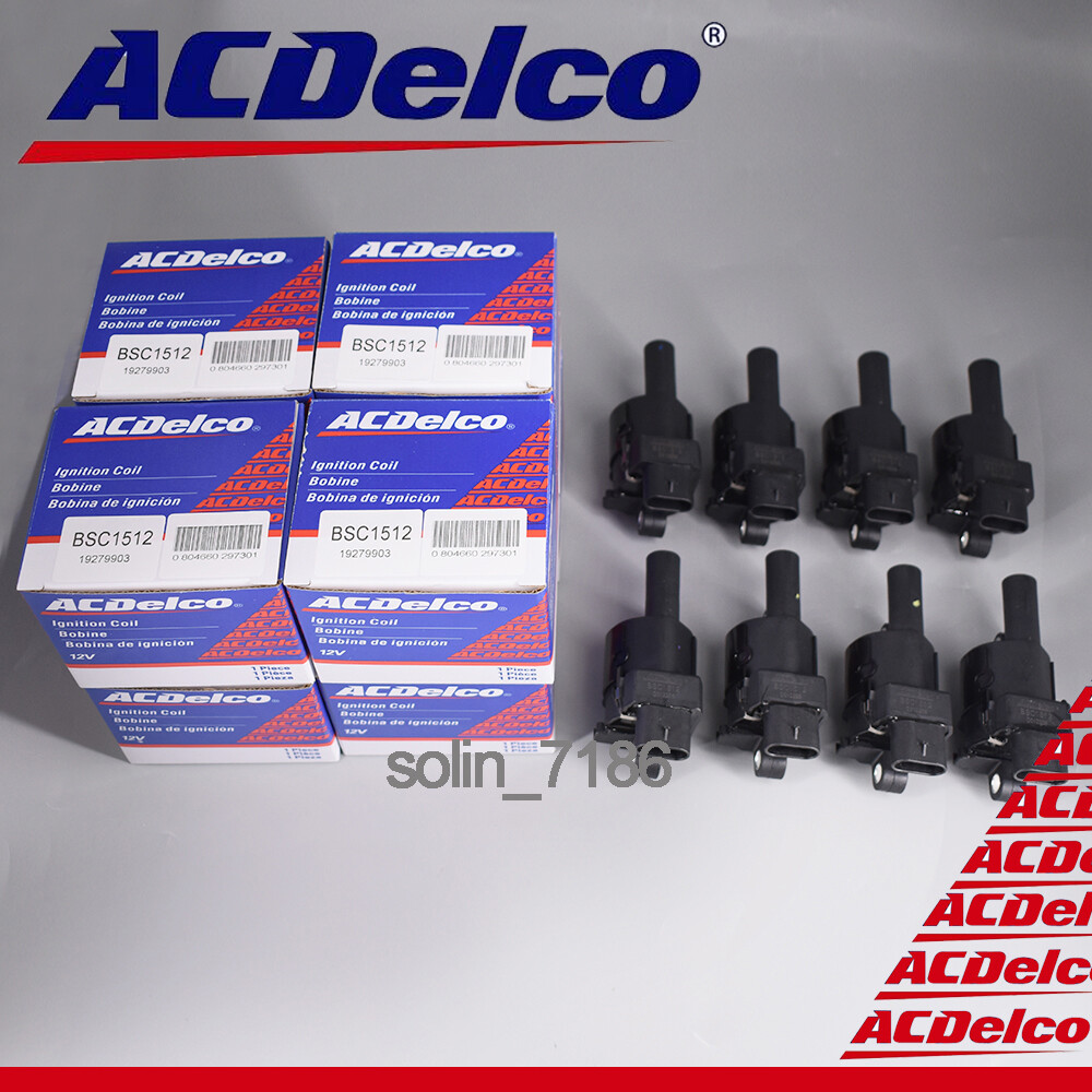 8 SET Genuine OEM Ignition Coils For Chevrolet G/M Cadillac BSC1512 D514A UF414