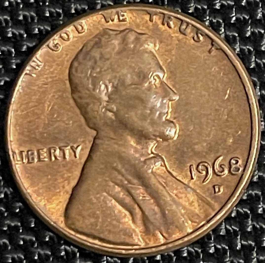 error vintage 1968-D penny (look at the “L” in LIBERTY)  0.11oz 