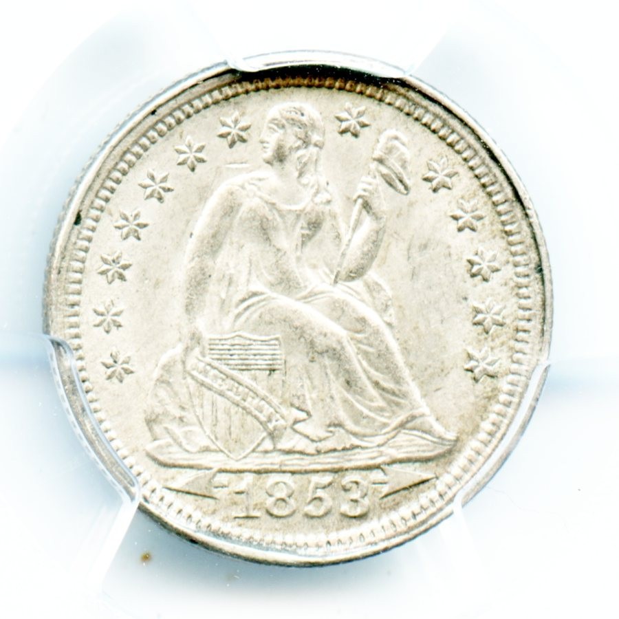 1853 Arrows Liberty Seated Dime, PCGS MS62 1853 Arrows Liberty Seated Dime, PCGS MS62