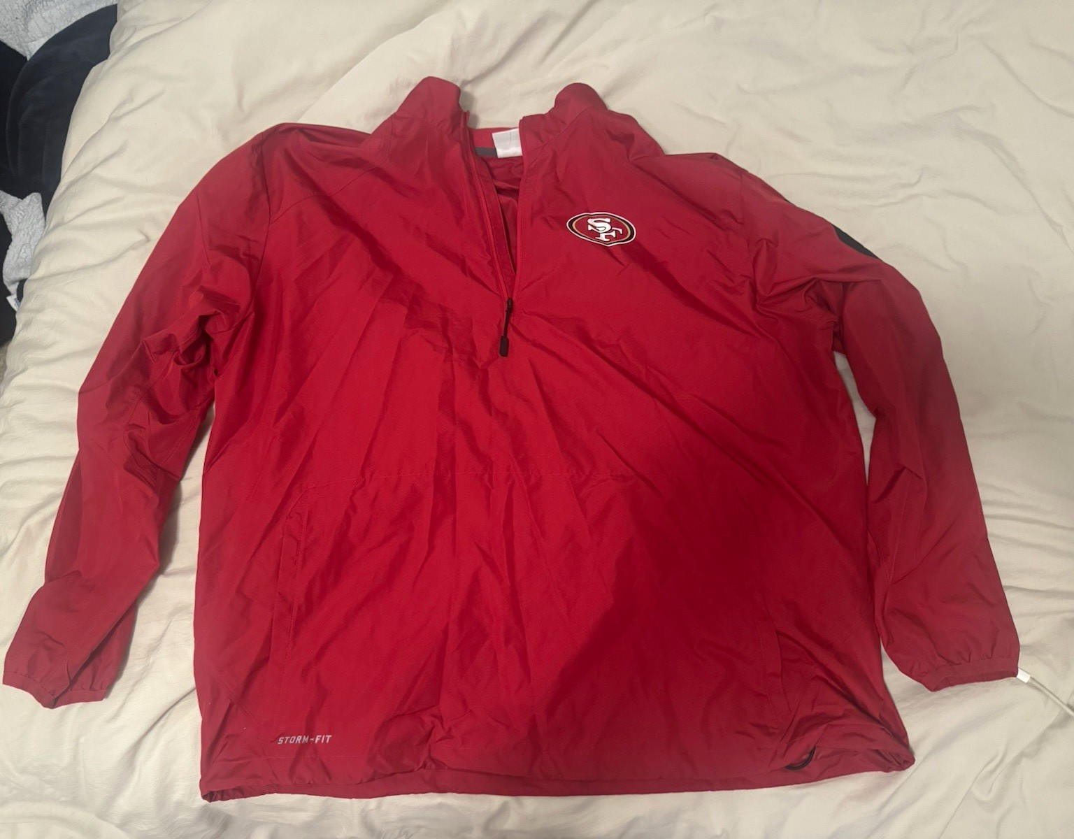 Nike San Francisco 49ers NFL Football Red Full Zip Jacket 2XL Official Licensed Nike San Francisco 49ers NFL Football Red Full Zip Jacket 2XL Official Licensed