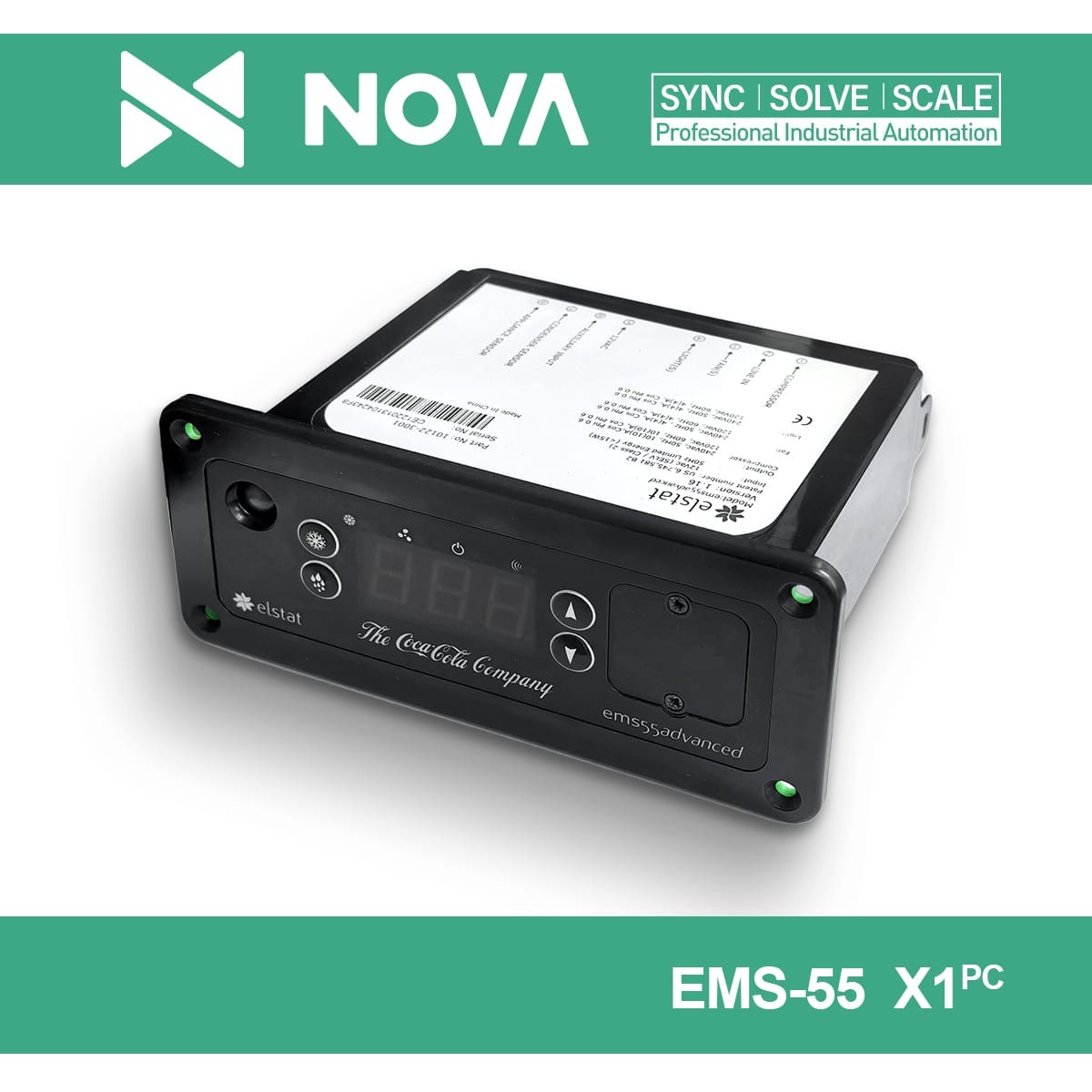 1PC New Elstat EMS-55 Digital Temperature Controller for Showcase Refrigerator