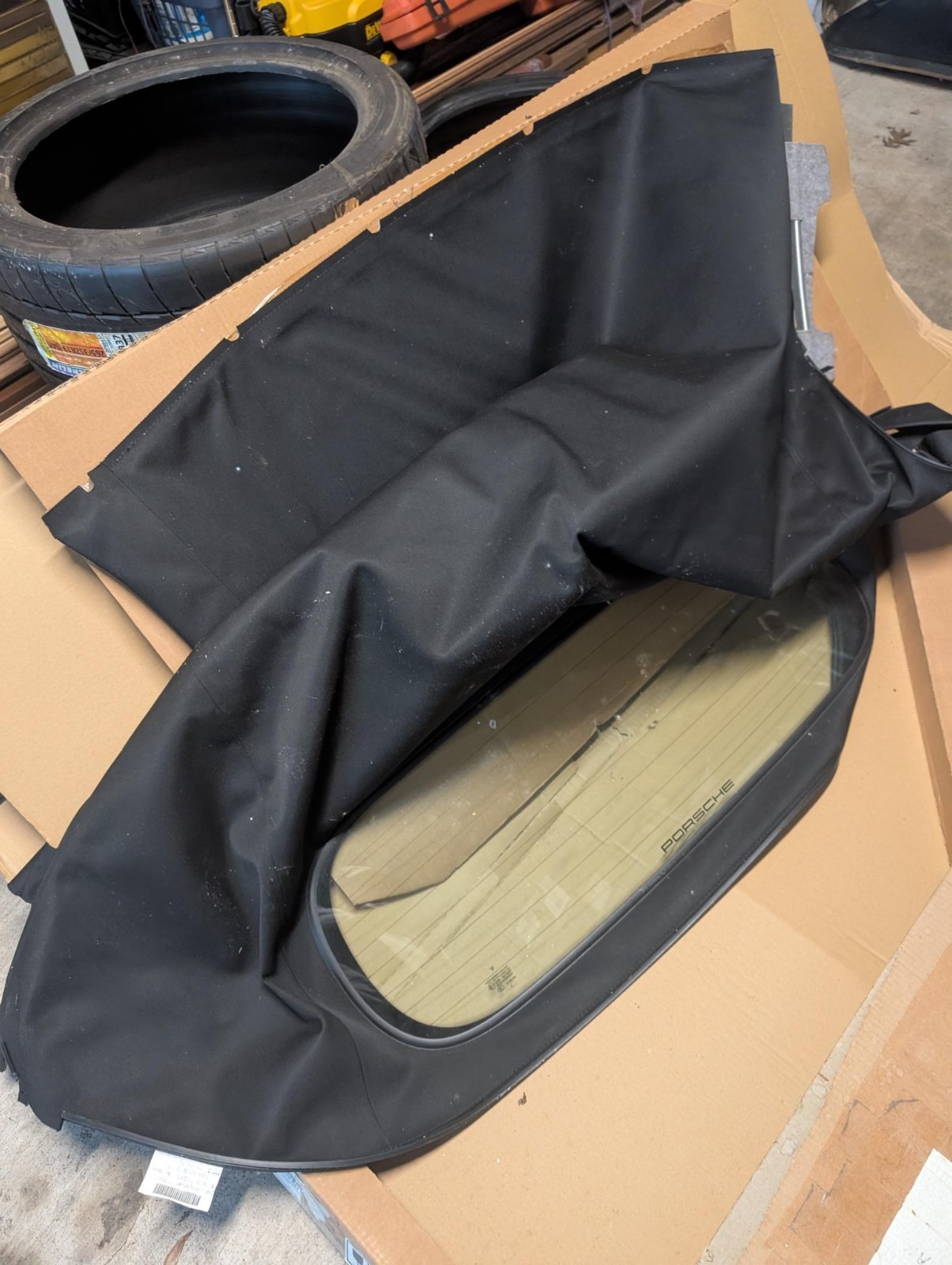 2005-2008 PORSCHE OEM  BOXSTER 987 CONVERTIBLE SOFT TOP ROOF W/ GLASS ASSEMBLY