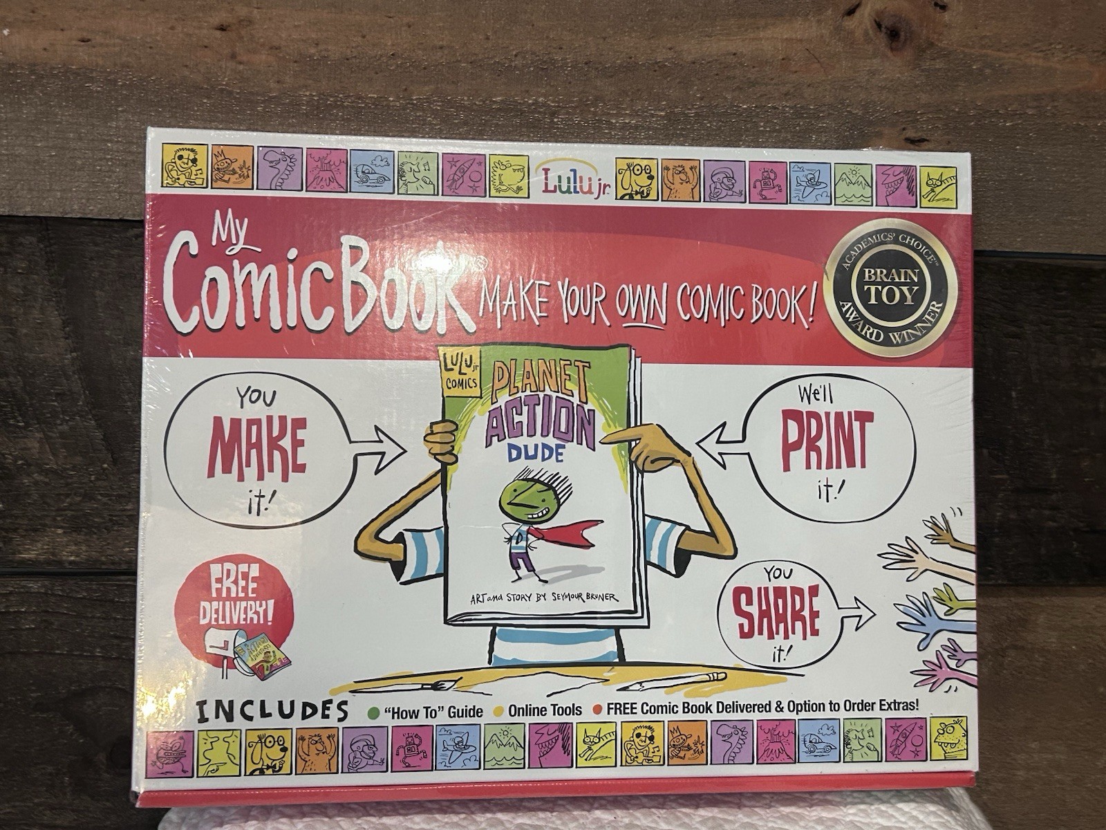 NEW Lulu Jr My Comic Book: Make Your Own Comic Book Kit Brain Toy Award Winner NEW Lulu Jr My Comic Book: Make Your Own Comic Book Kit Brain Toy Award Winner