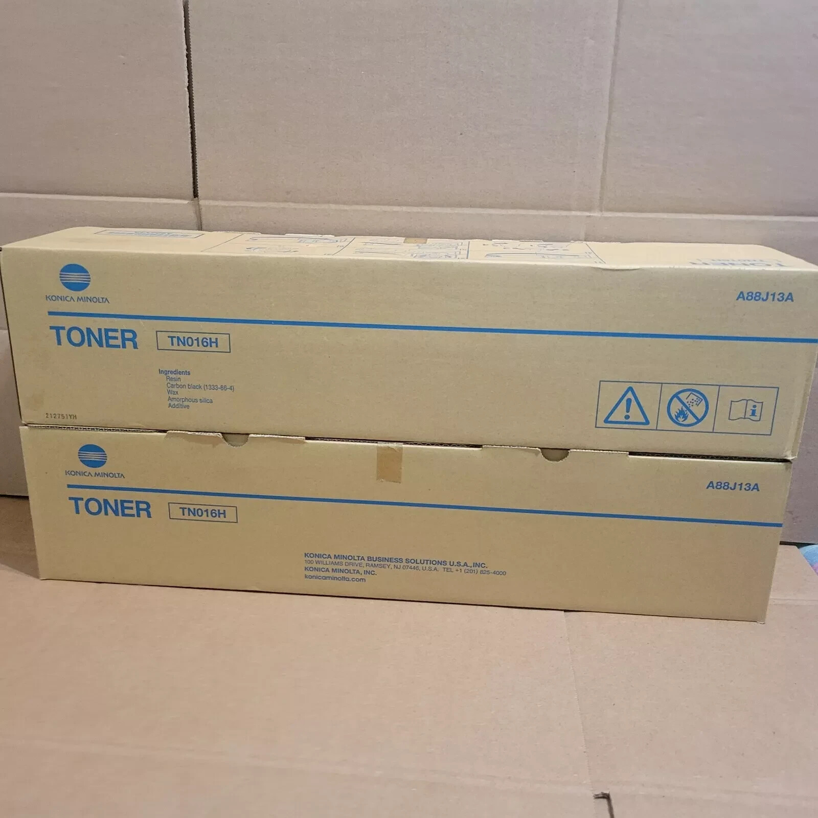 Set of 2 Konica Minolta TN016H Toners bizhub Pro 1100 AccurioPrint 2100 A88J13A Set of 2 Konica Minolta TN016H Toners bizhub Pro 1100 AccurioPrint 2100 A88J13A