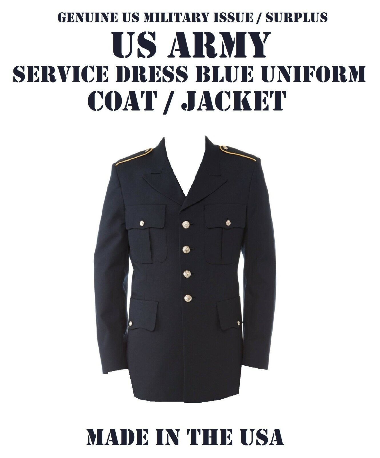 US ARMY MILITARY MEN\'S CLA SERVICE DRESS BLUE BLUES ASU UNIFORM COAT JACKET Many